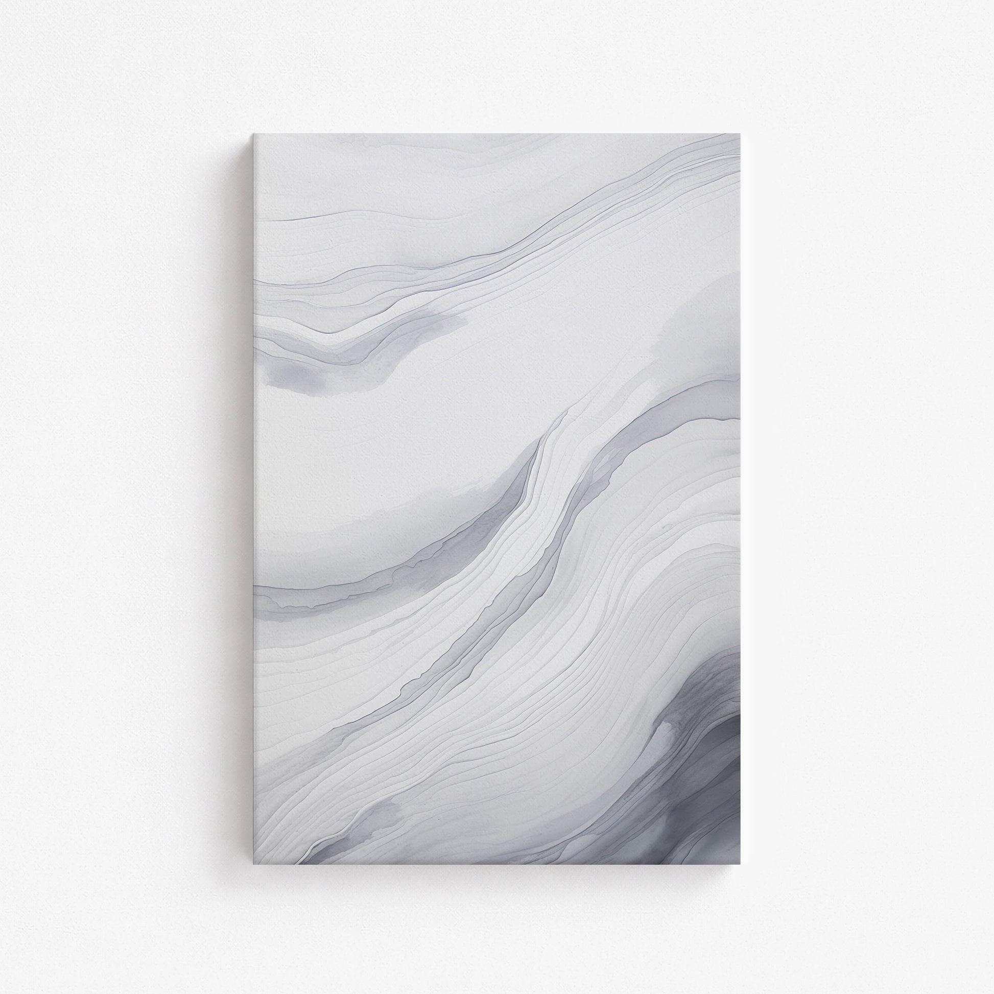 Silver Currents, 61x91cm Satin Canvas Poster