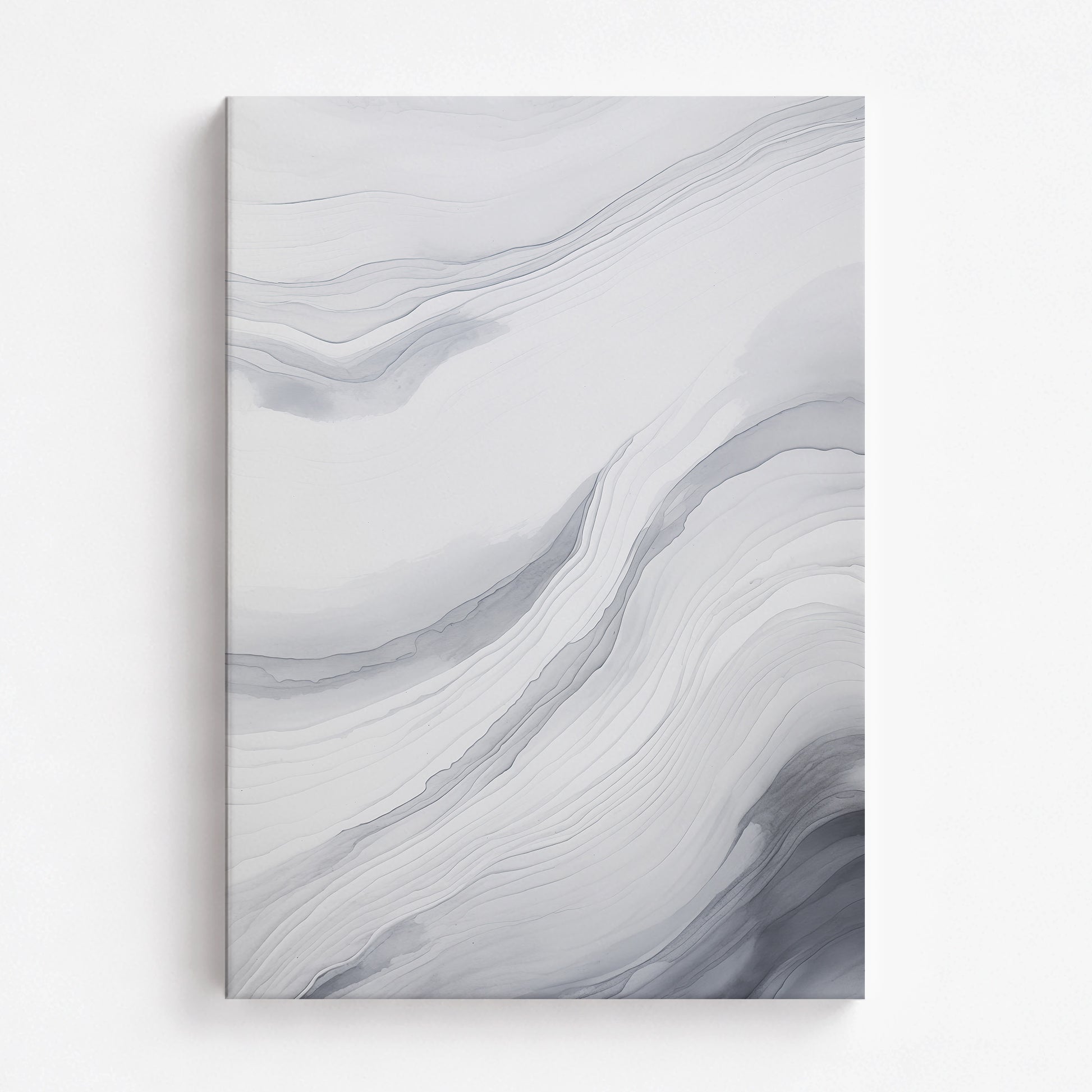 Silver Currents, 70x100cm Satin Canvas Poster
