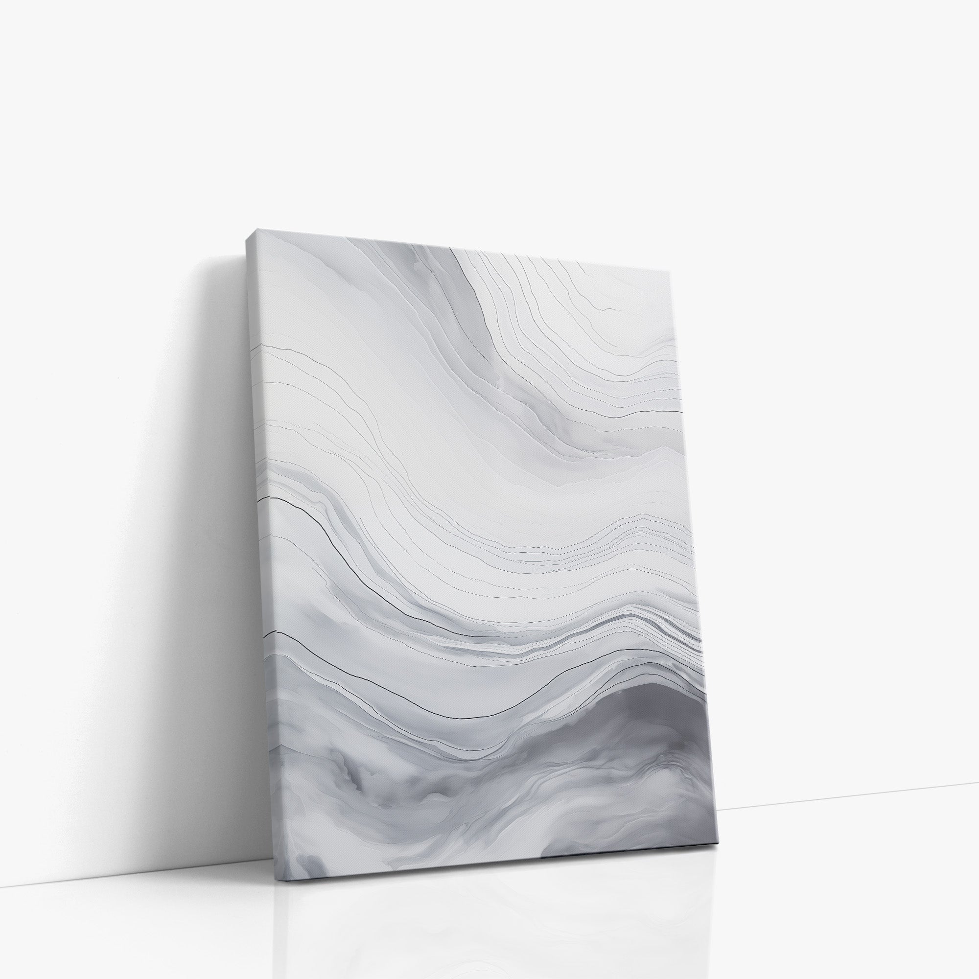 Silver Serene Waves