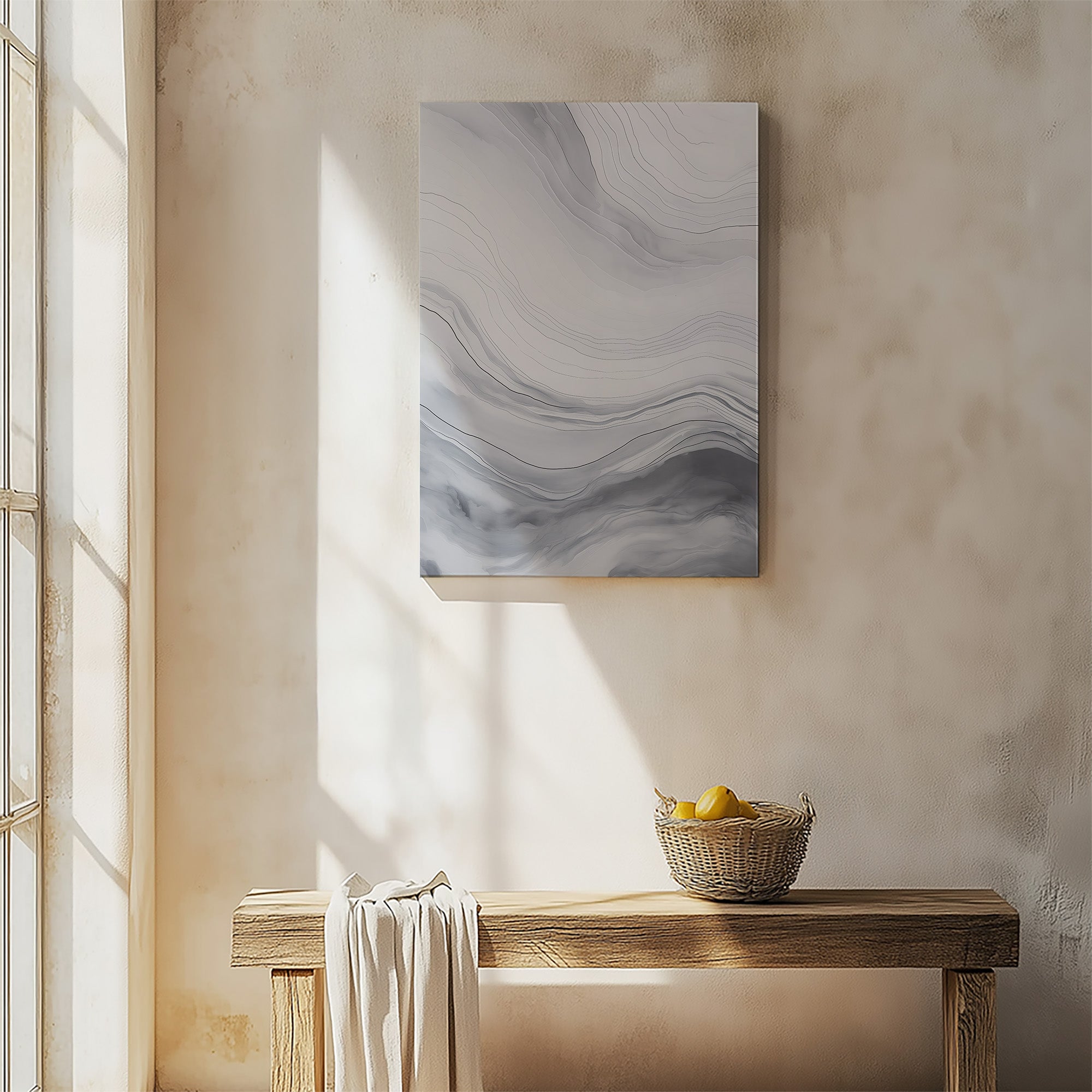 Silver Serene Waves