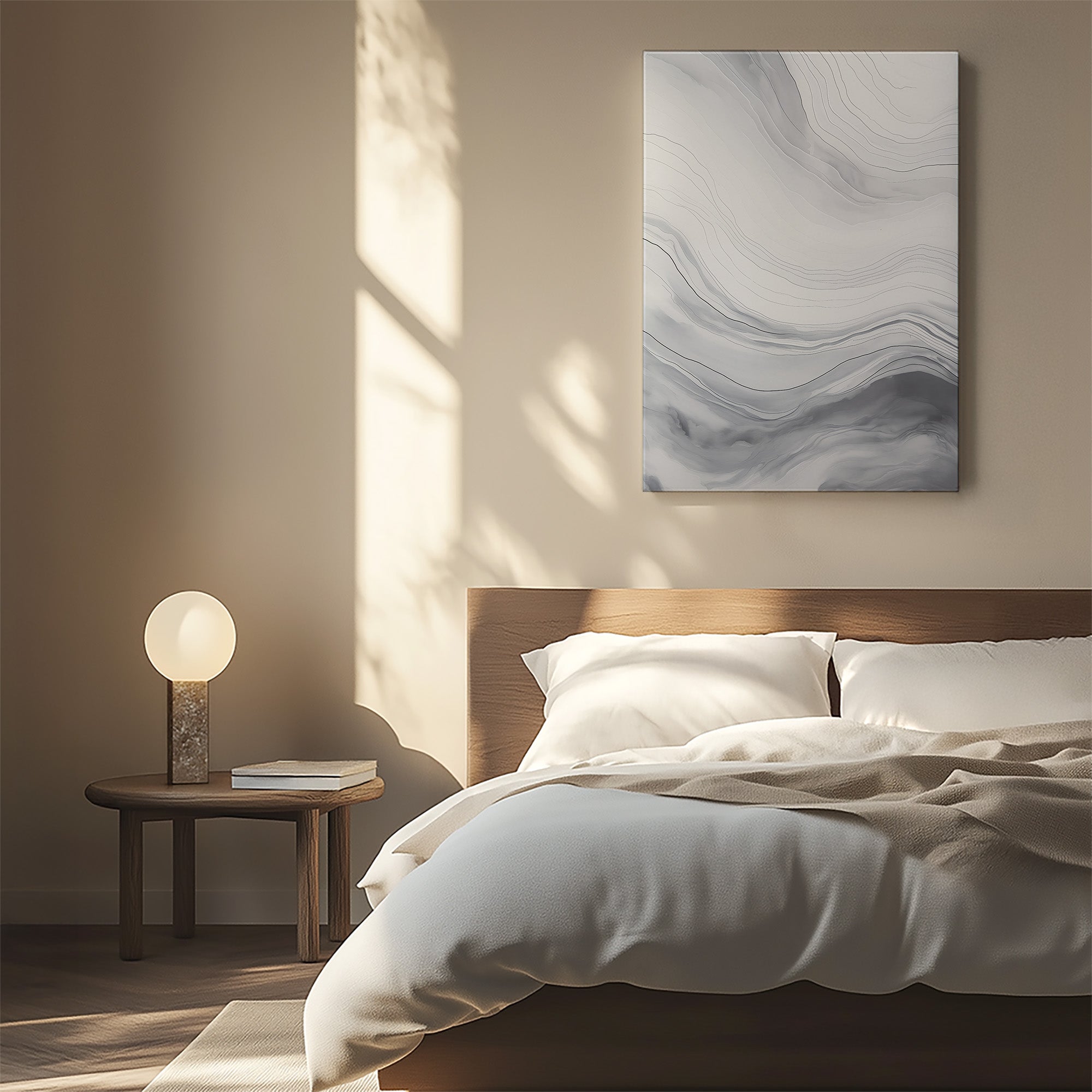 Silver Serene Waves