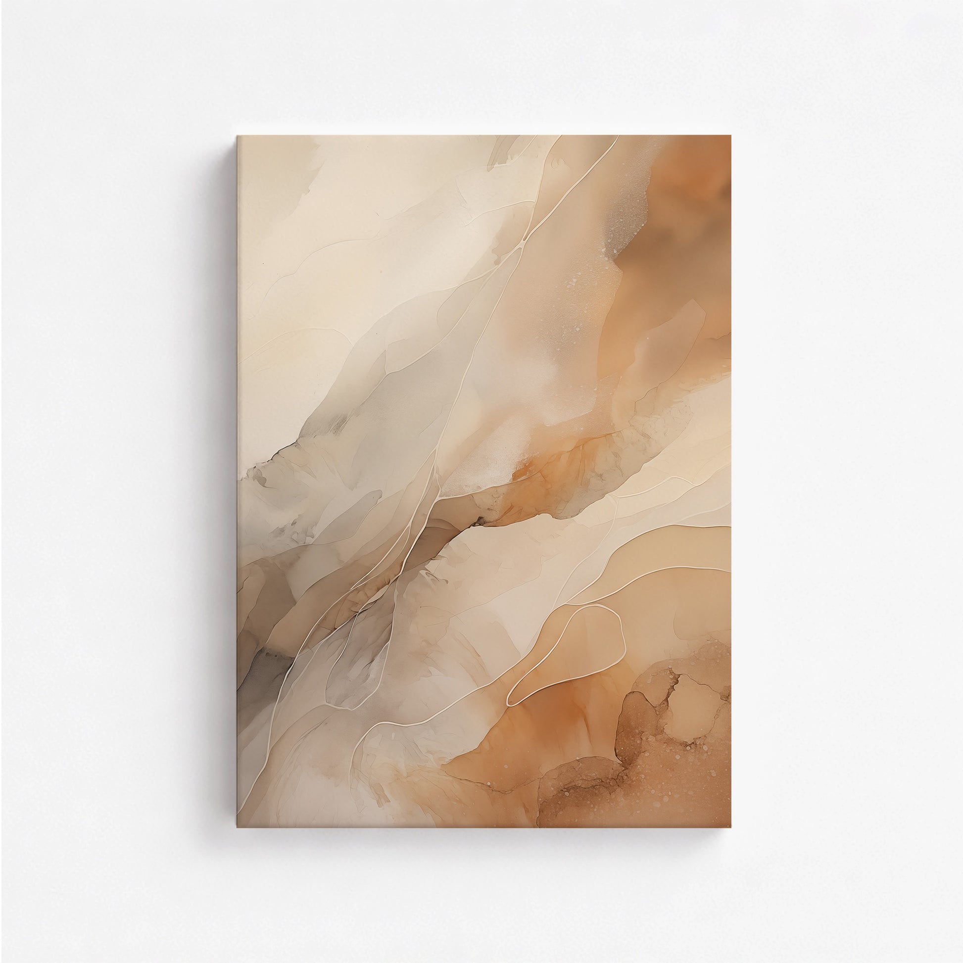 Earthen Flow, 50x70cm Satin Canvas Poster
