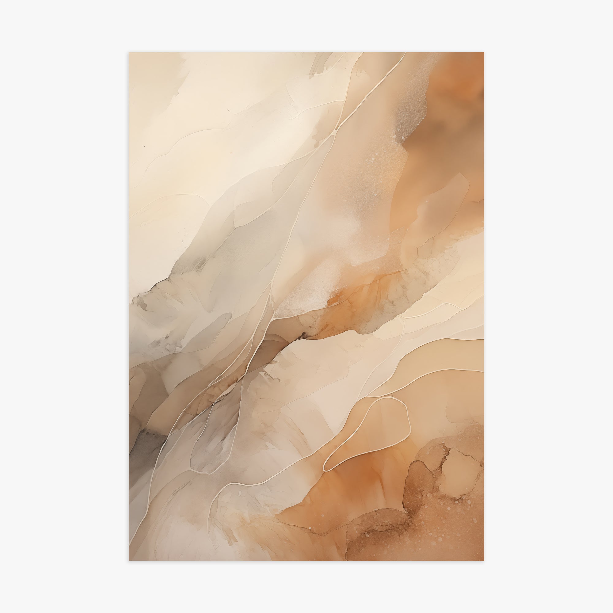Earthen Flow, 70x100cm Poster Unframed