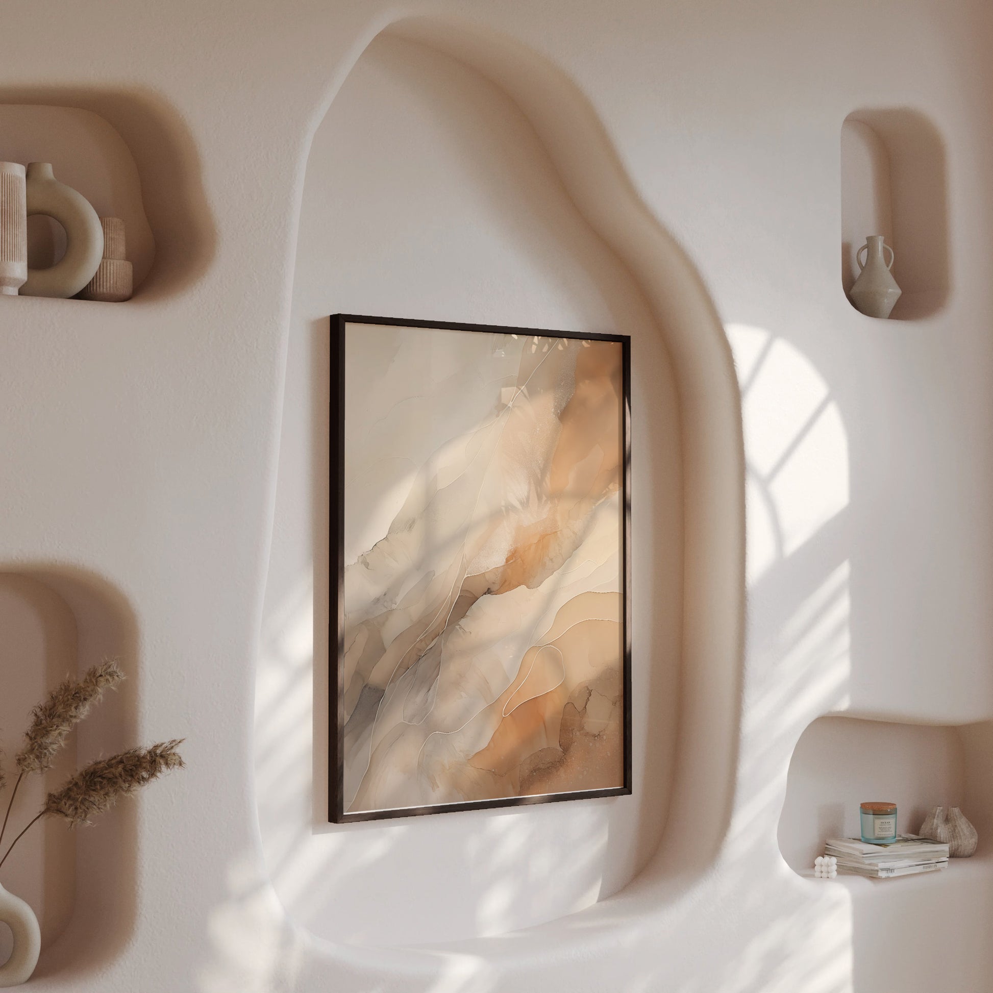 Design Concept No. 13 for Earthen Flow Modern Poster Art