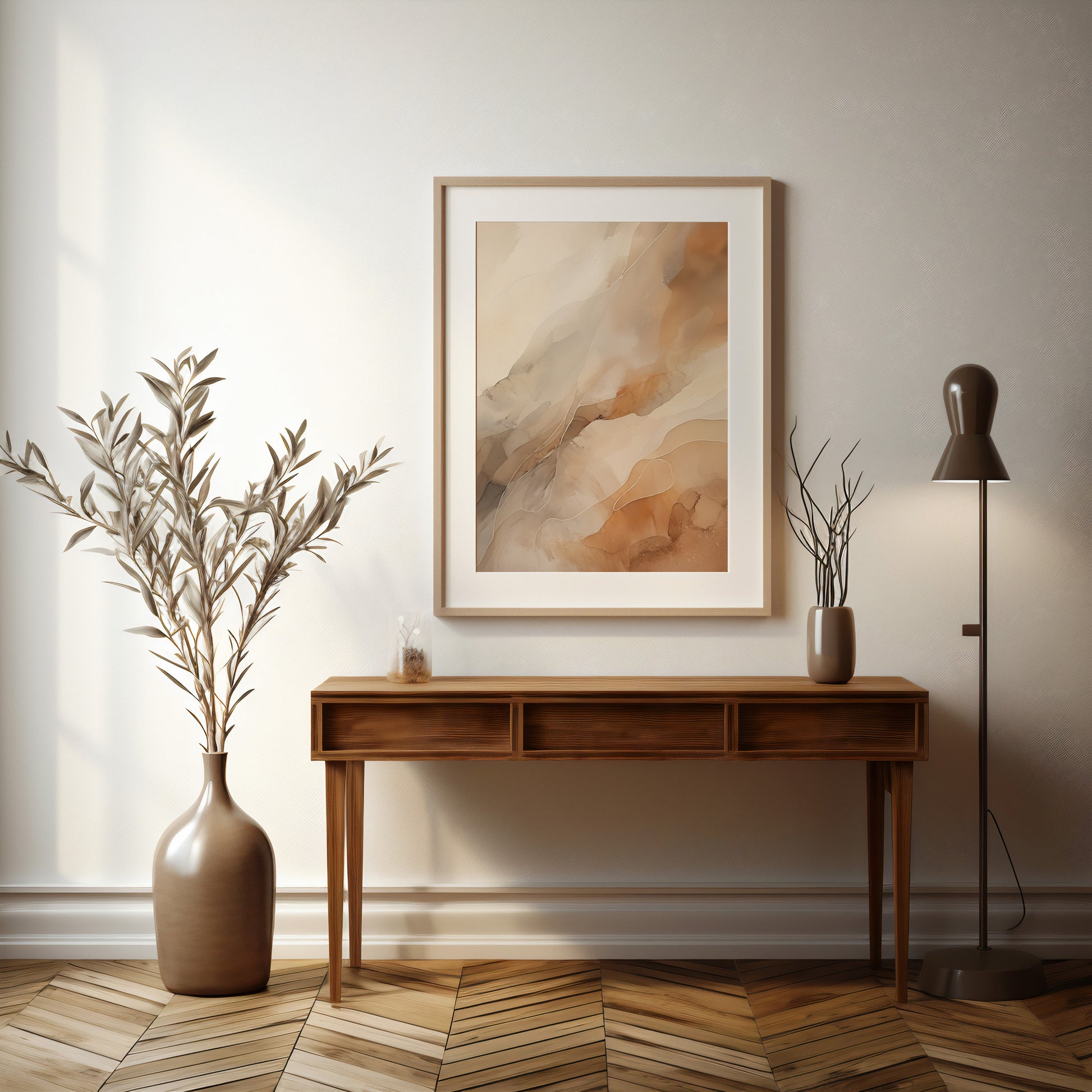 Design Concept No. 37 for Earthen Flow Modern Poster Art