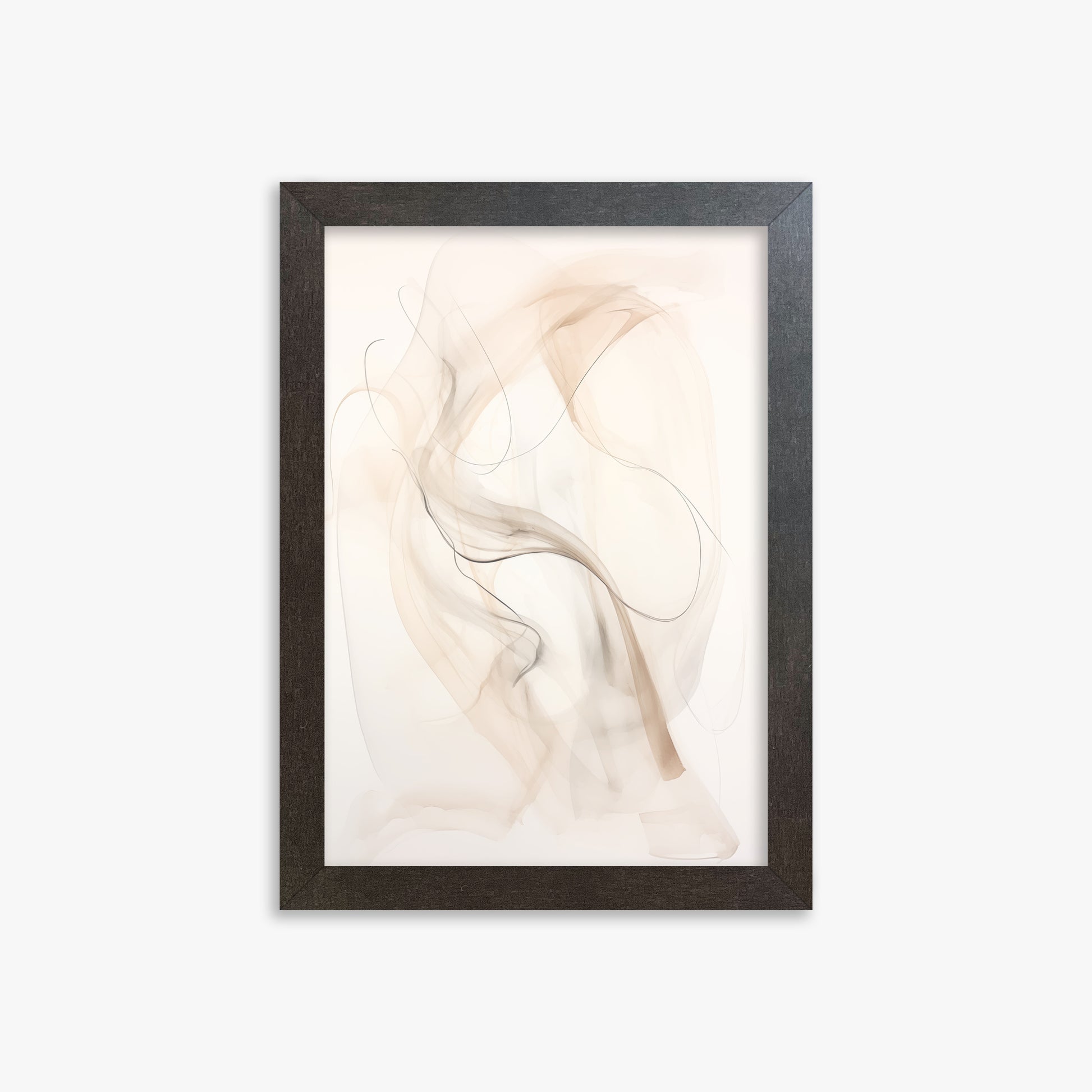Falling Silk, 21x30cm Framed Poster With Espresso Frame