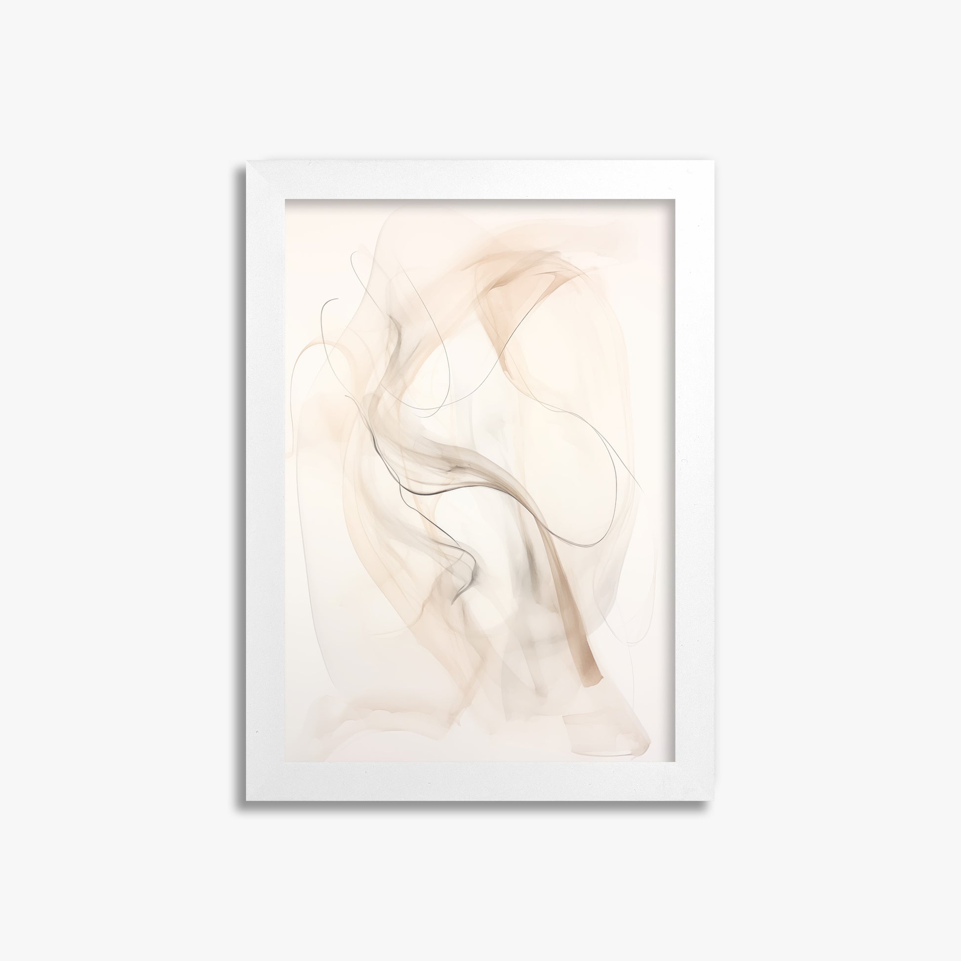 Falling Silk, 21x30cm Framed Poster With White Frame