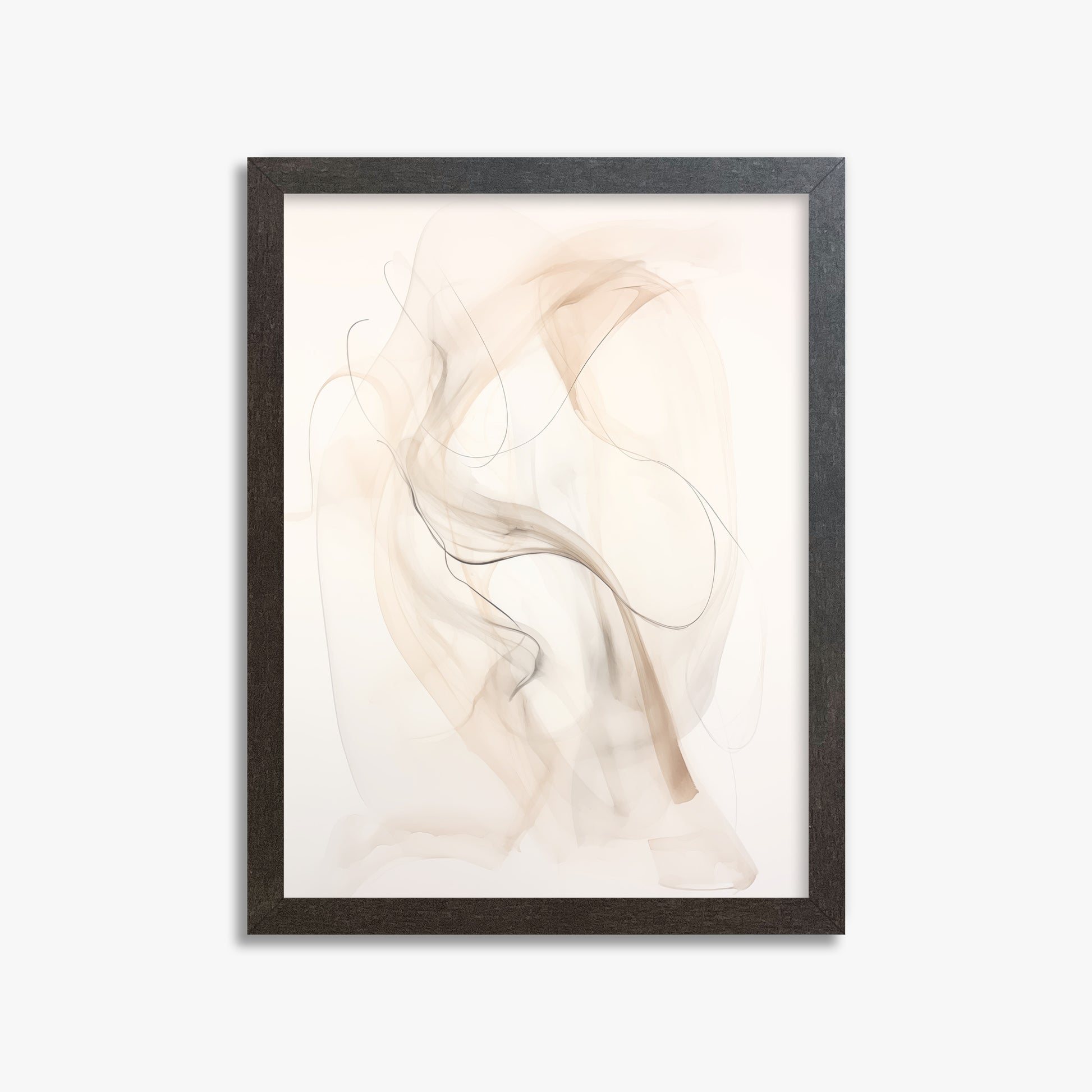 Falling Silk, 30x40cm Framed Poster With Espresso Frame