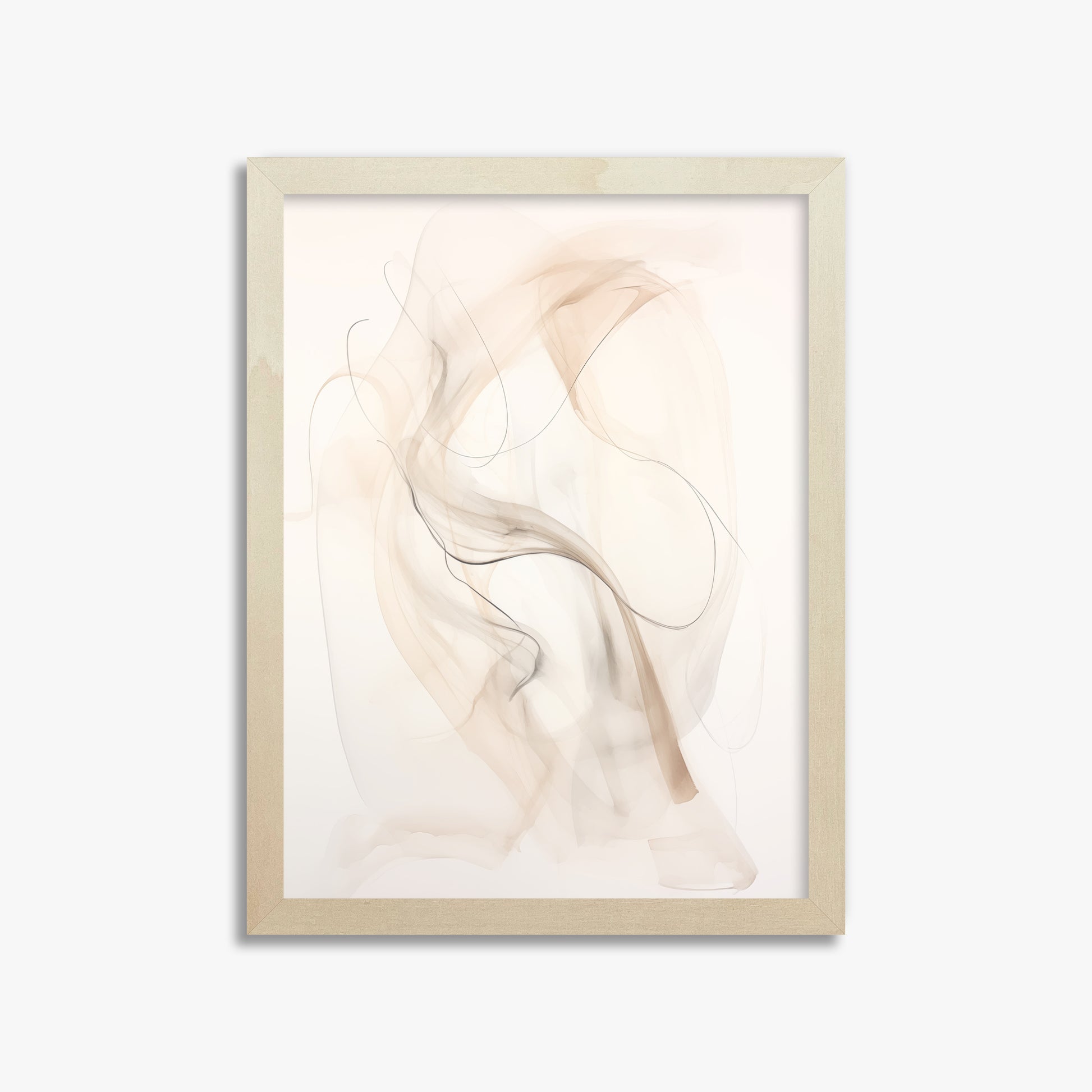 Falling Silk, 30x40cm Framed Poster With Lime Wood Frame
