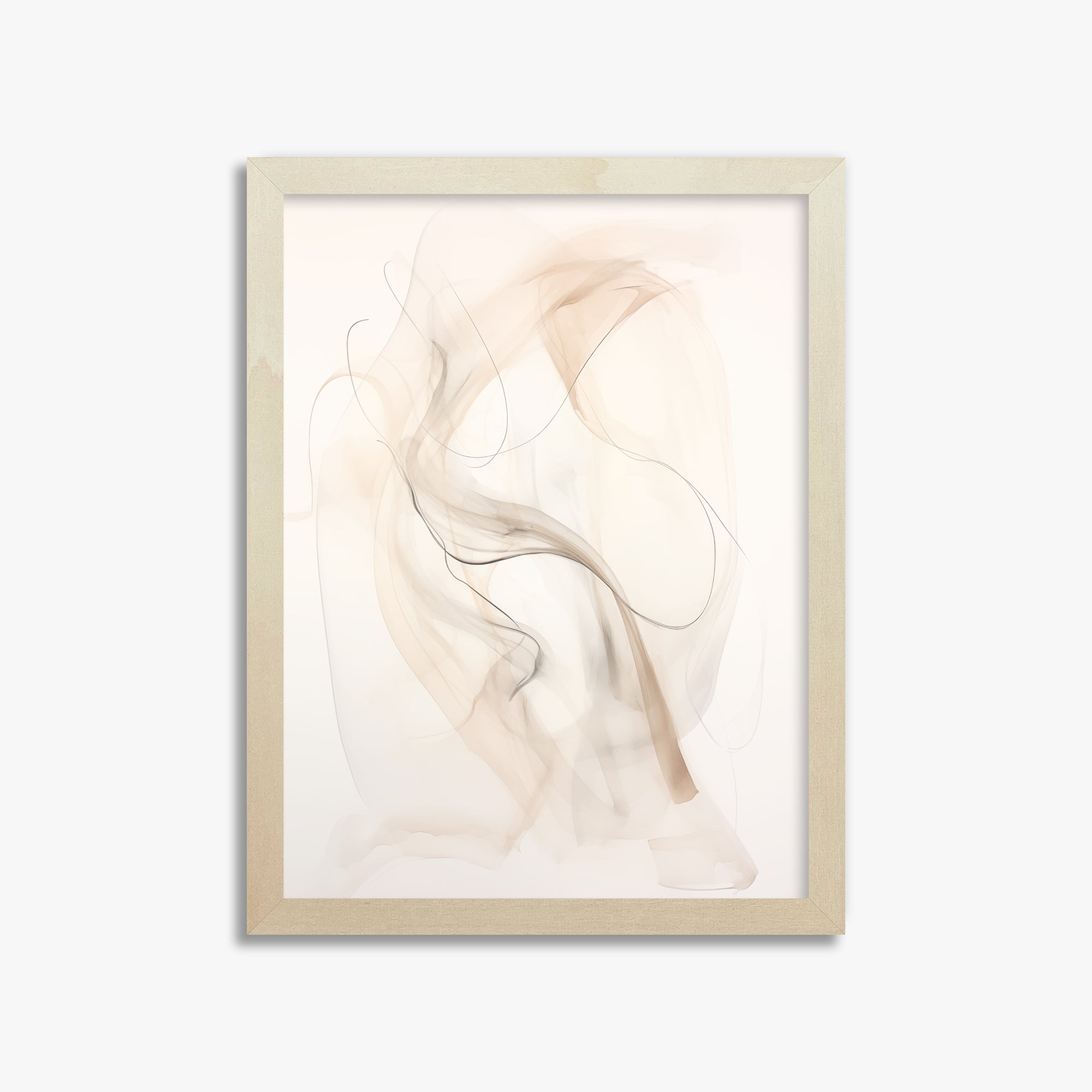 Falling Silk, 30x40cm Framed Poster With Lime Wood Frame