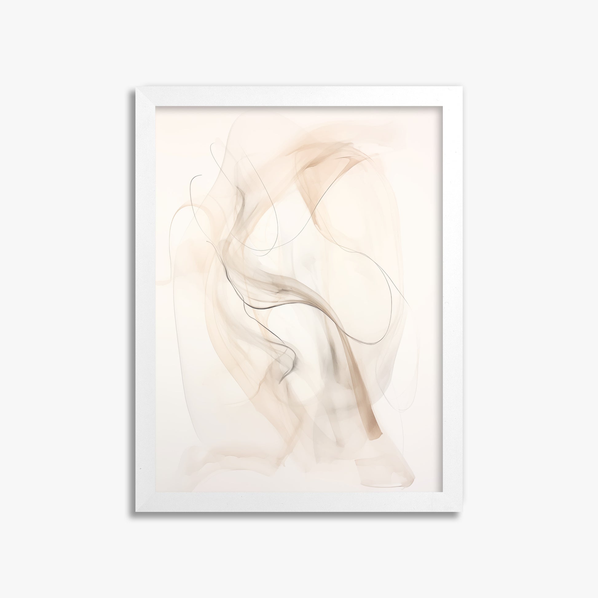 Falling Silk, 30x40cm Framed Poster With White Frame