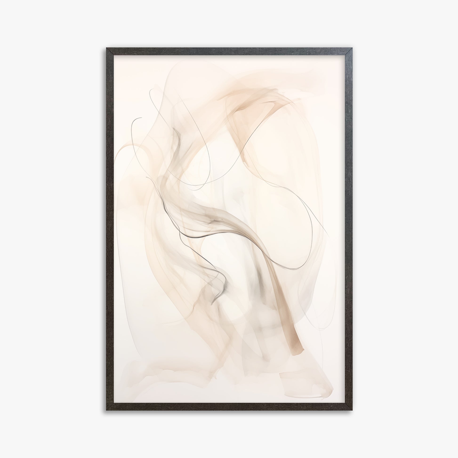 Falling Silk, 61x91cm Framed Poster With Espresso Frame