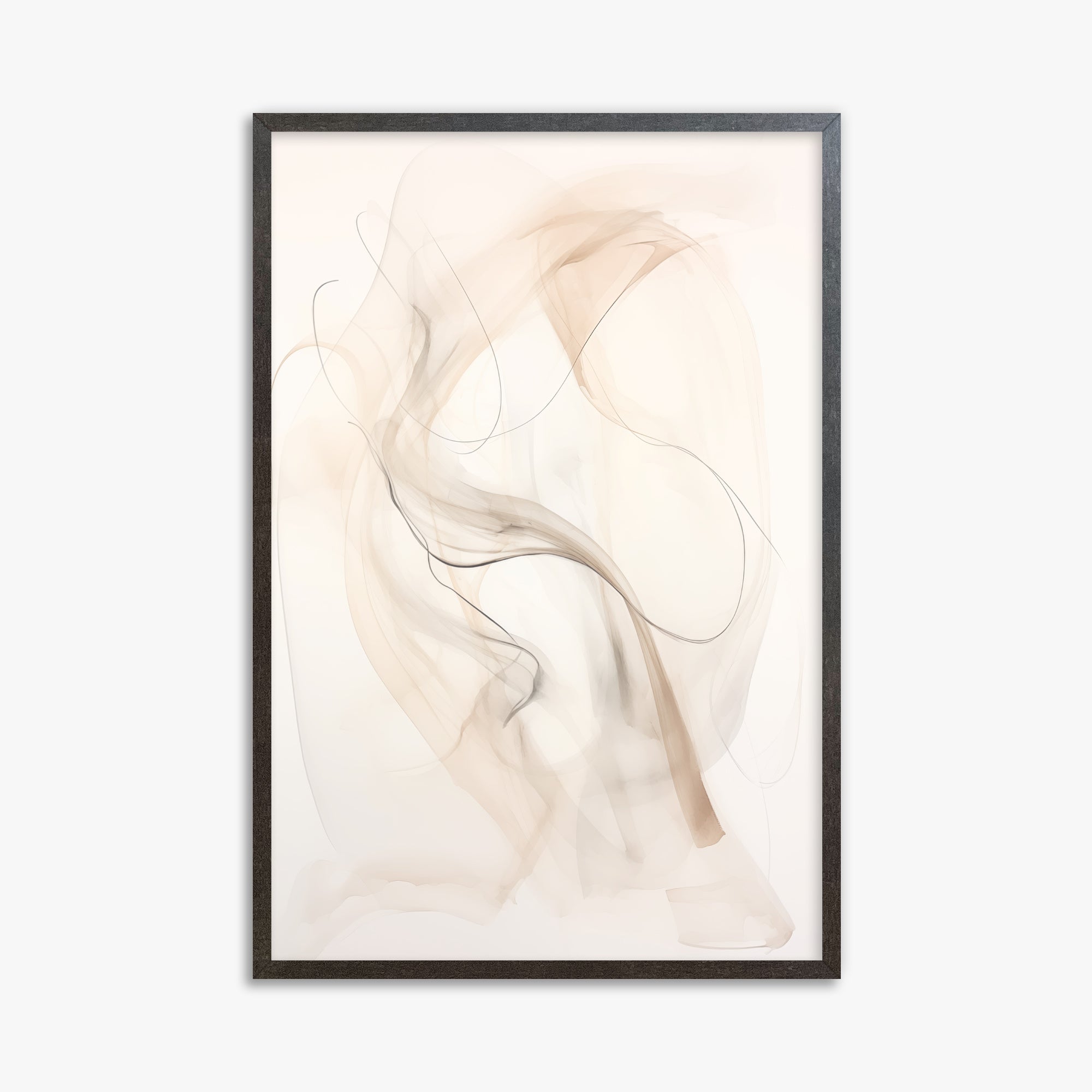 Falling Silk, 61x91cm Framed Poster With Espresso Frame