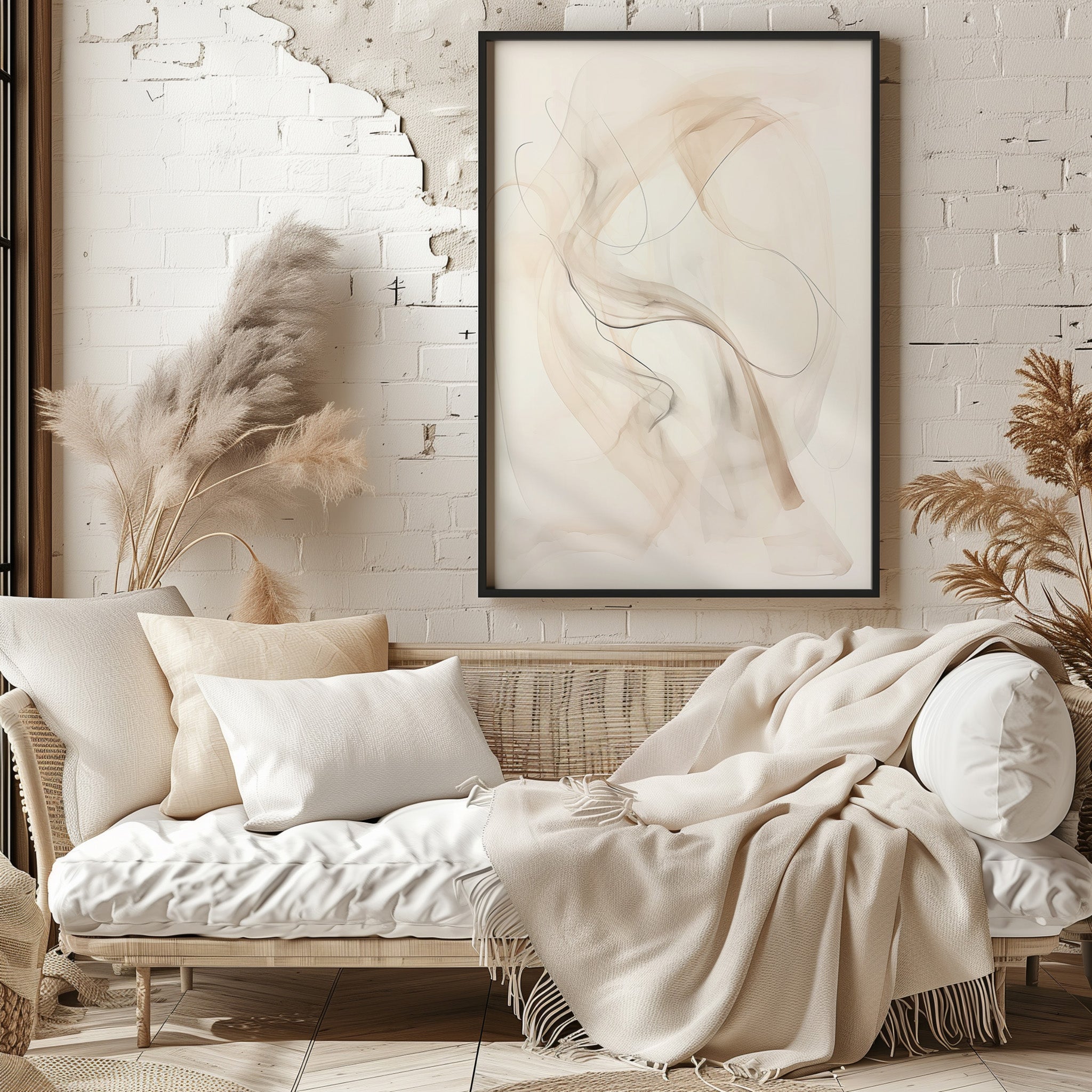 Design Concept No. 29 for Falling Silk Modern Poster Art