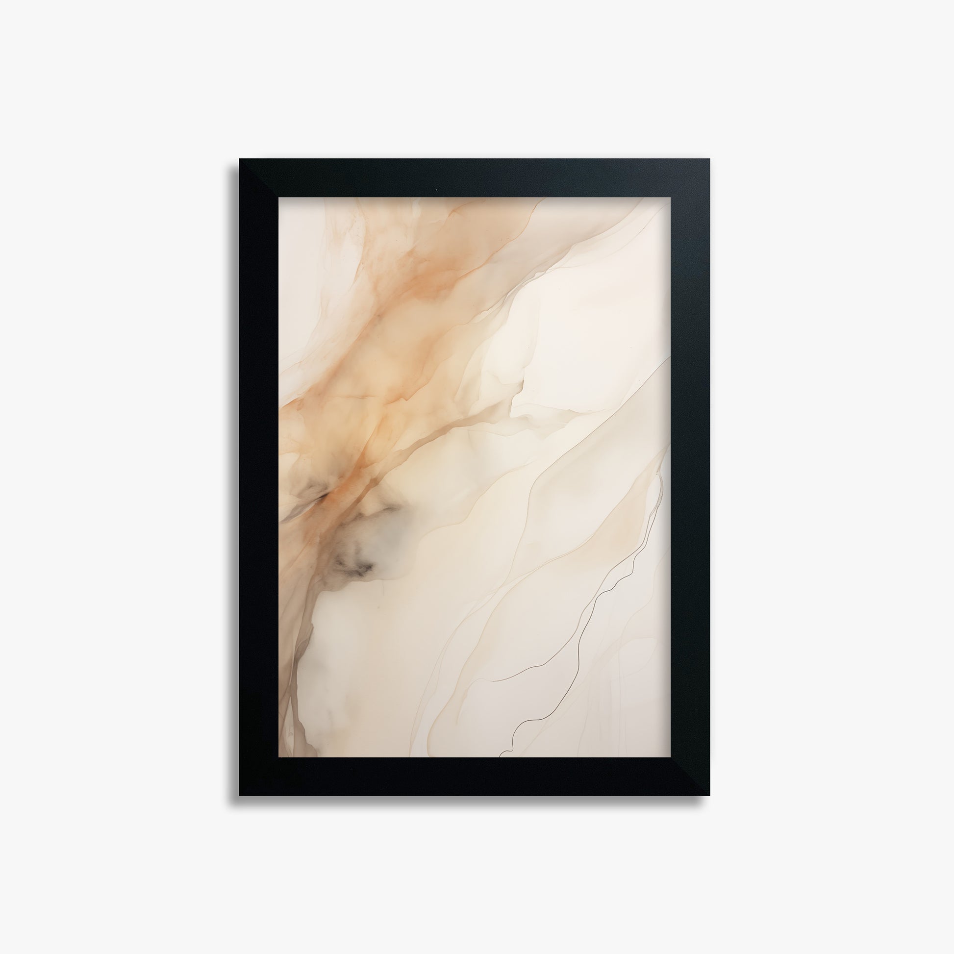 Amber Stream, 21x30cm Framed Poster With Black Frame