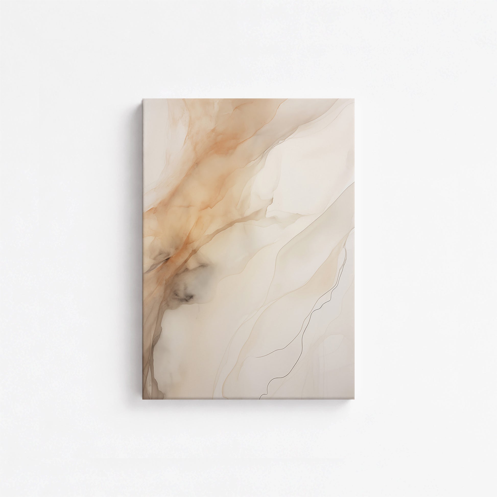 Amber Stream, 21x30cm Satin Canvas Art Reproduction