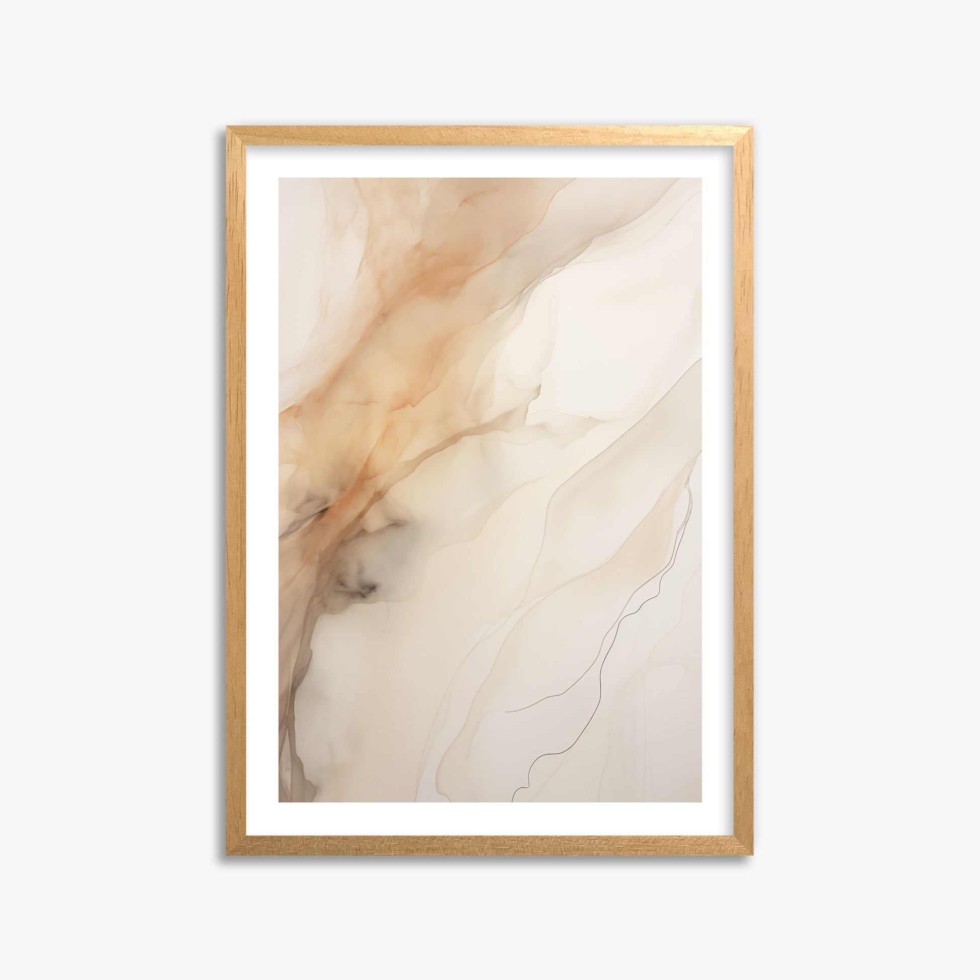 Amber Stream, 50x70cm Oak Framed Art Reproduction