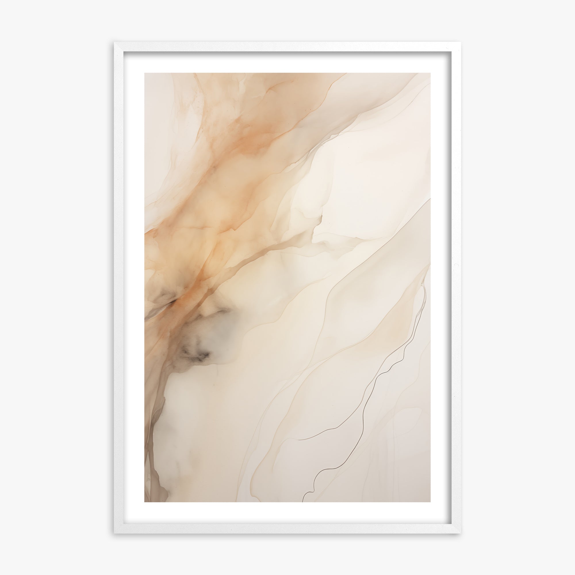 Amber Stream, 70x100cm Whitek Framed Art Reproduction