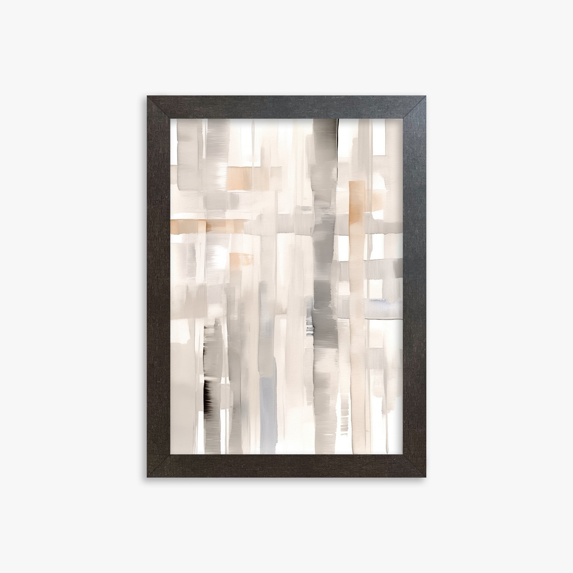 Woven Light, 21x30cm Framed Poster With Espresso Frame