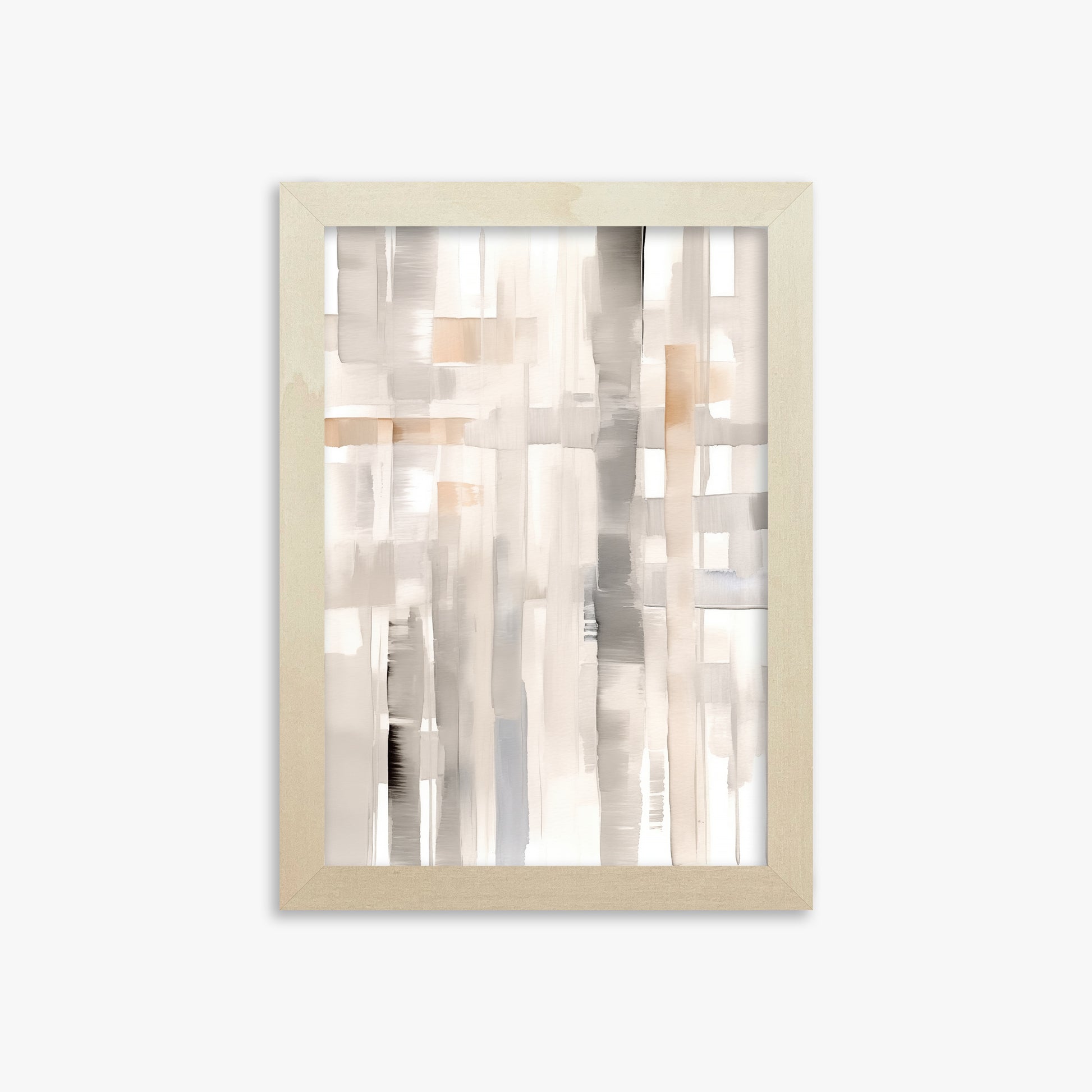 Woven Light, 21x30cm Framed Poster With Lime Wood Frame