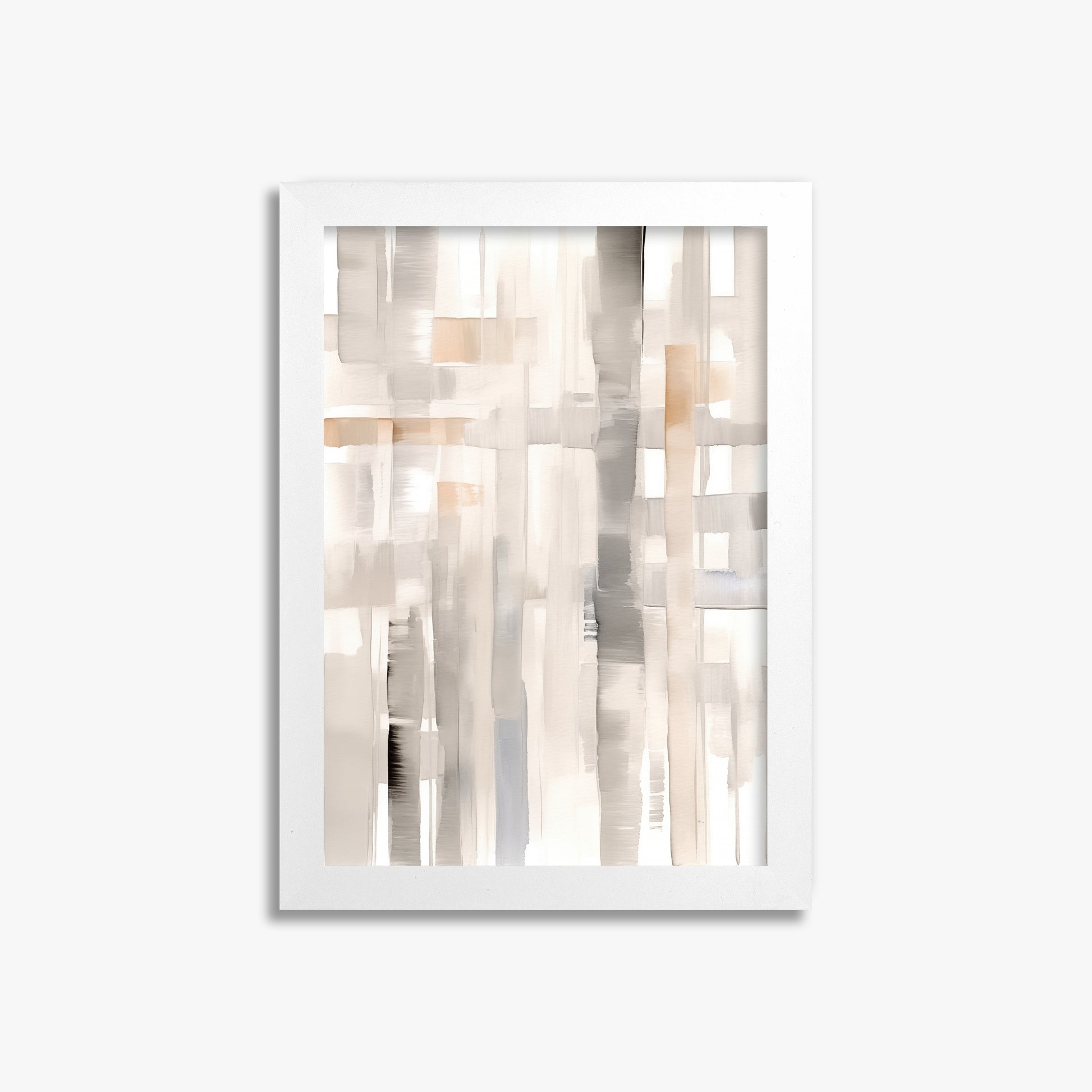 Woven Light, 21x30cm Framed Poster With White Frame