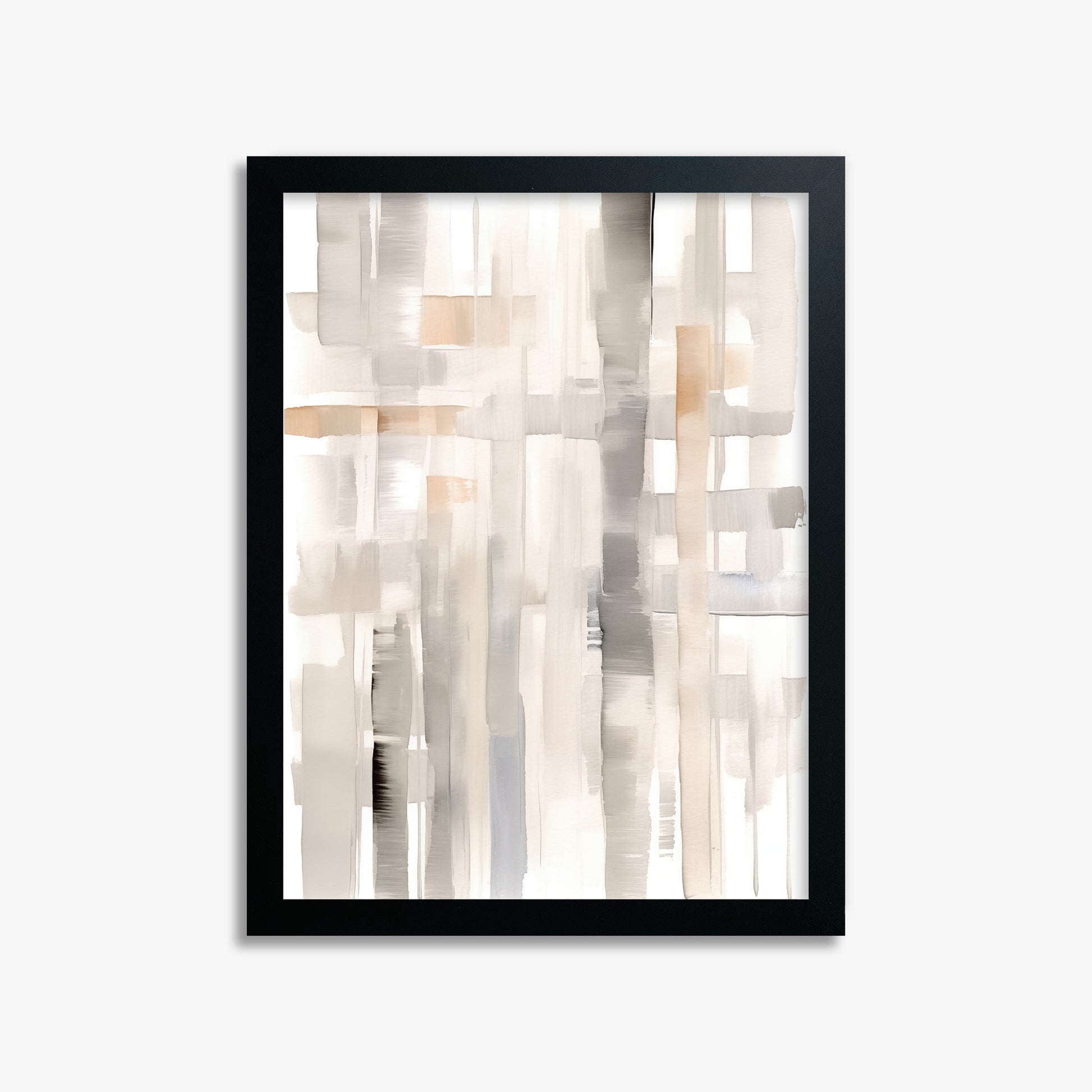 Woven Light, 30x40cm Framed Poster With Black Frame