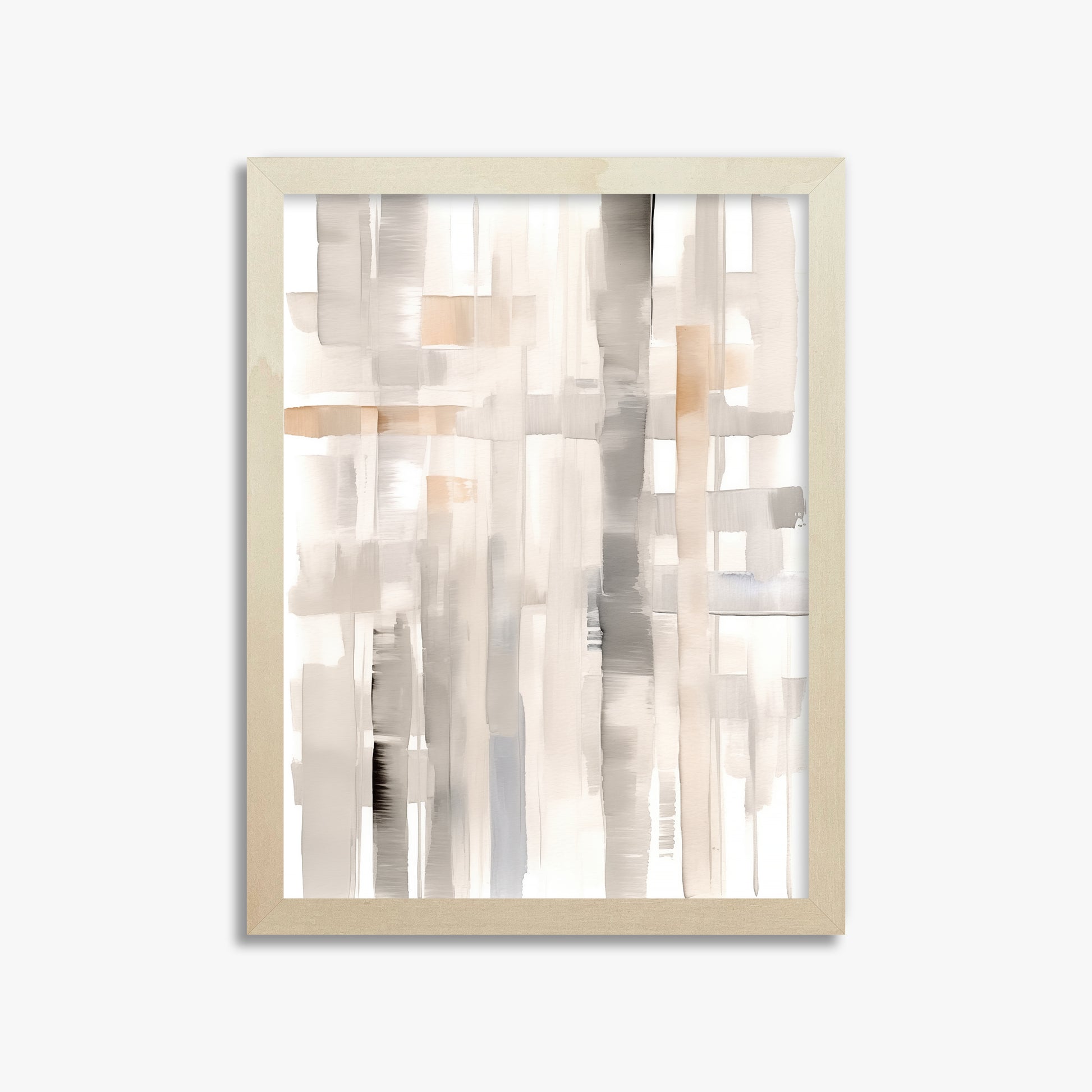 Woven Light, 30x40cm Framed Poster With Lime Wood Frame