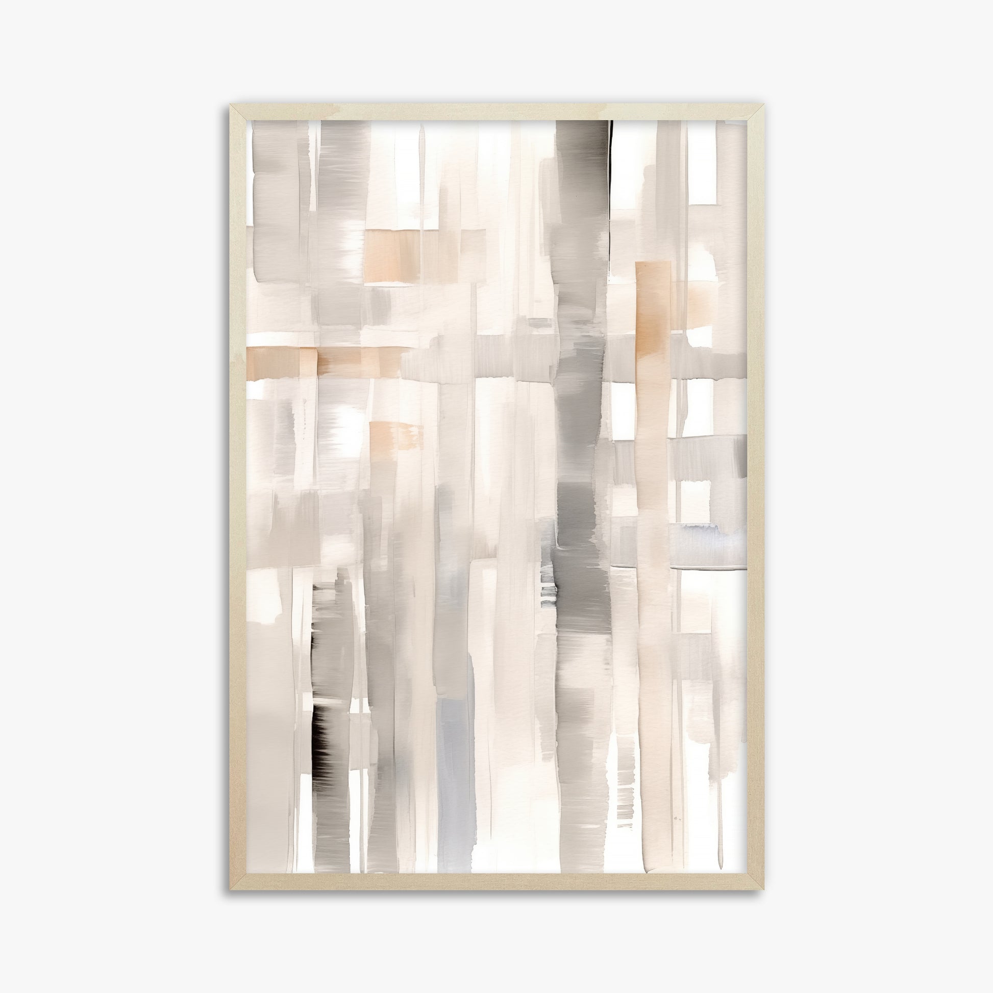 Woven Light, 61x91cm Framed Poster With Lime Wood Frame