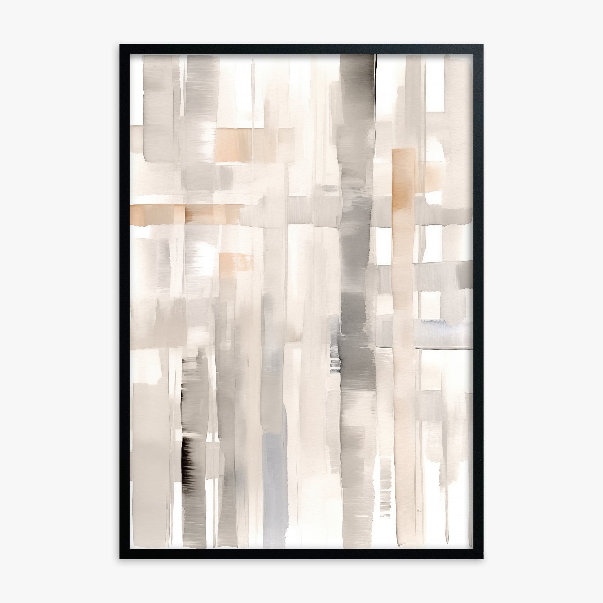 Woven Light, Black Framed Poster With Black Frame