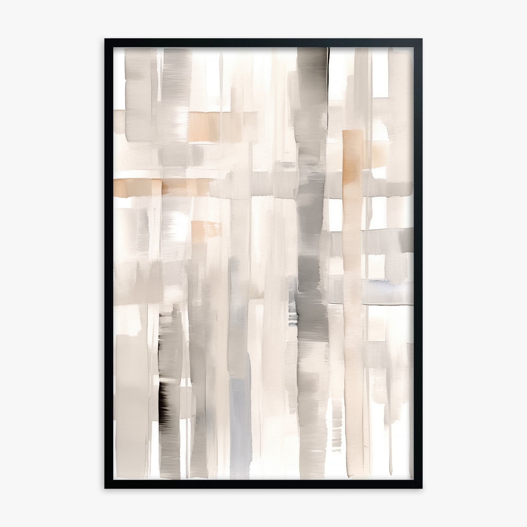 Woven Light, Black Framed Poster With Black Frame