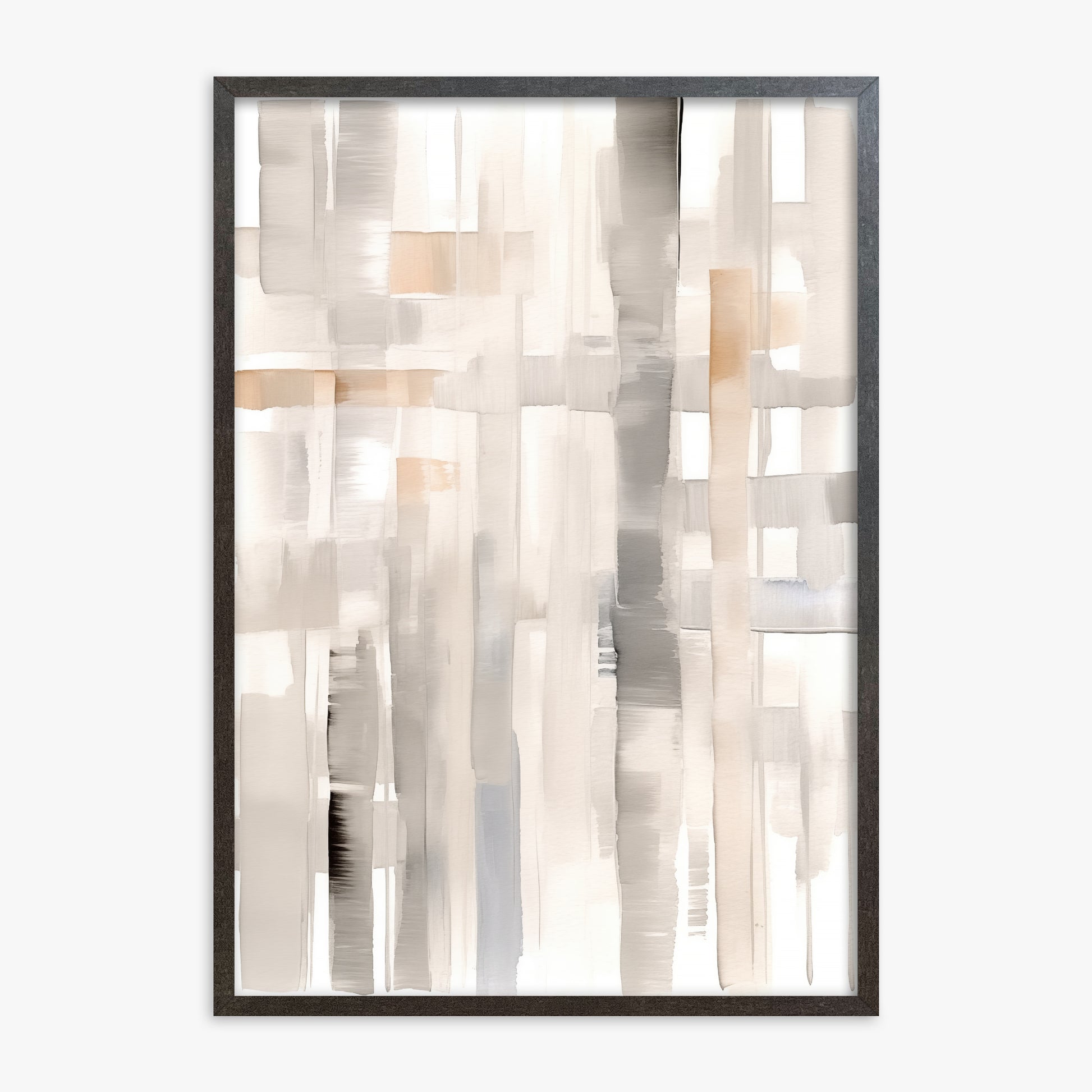 Woven Light, 70x100cm Framed Poster With Espresso Frame