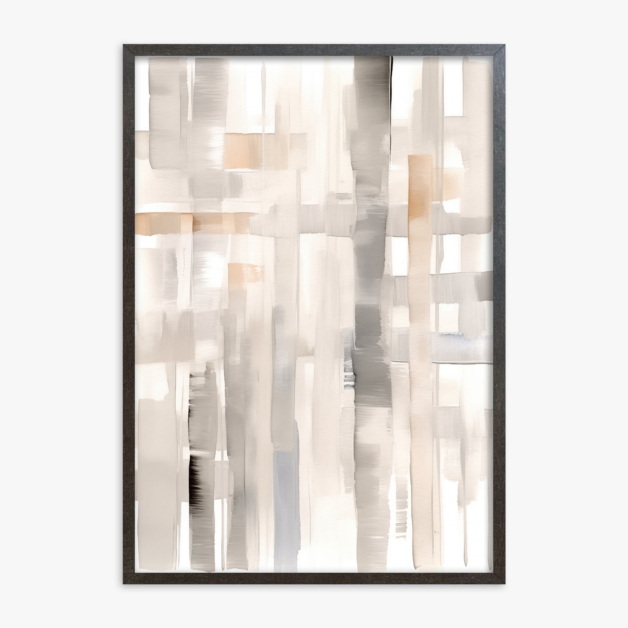 Woven Light, 70x100cm Framed Poster With Espresso Frame