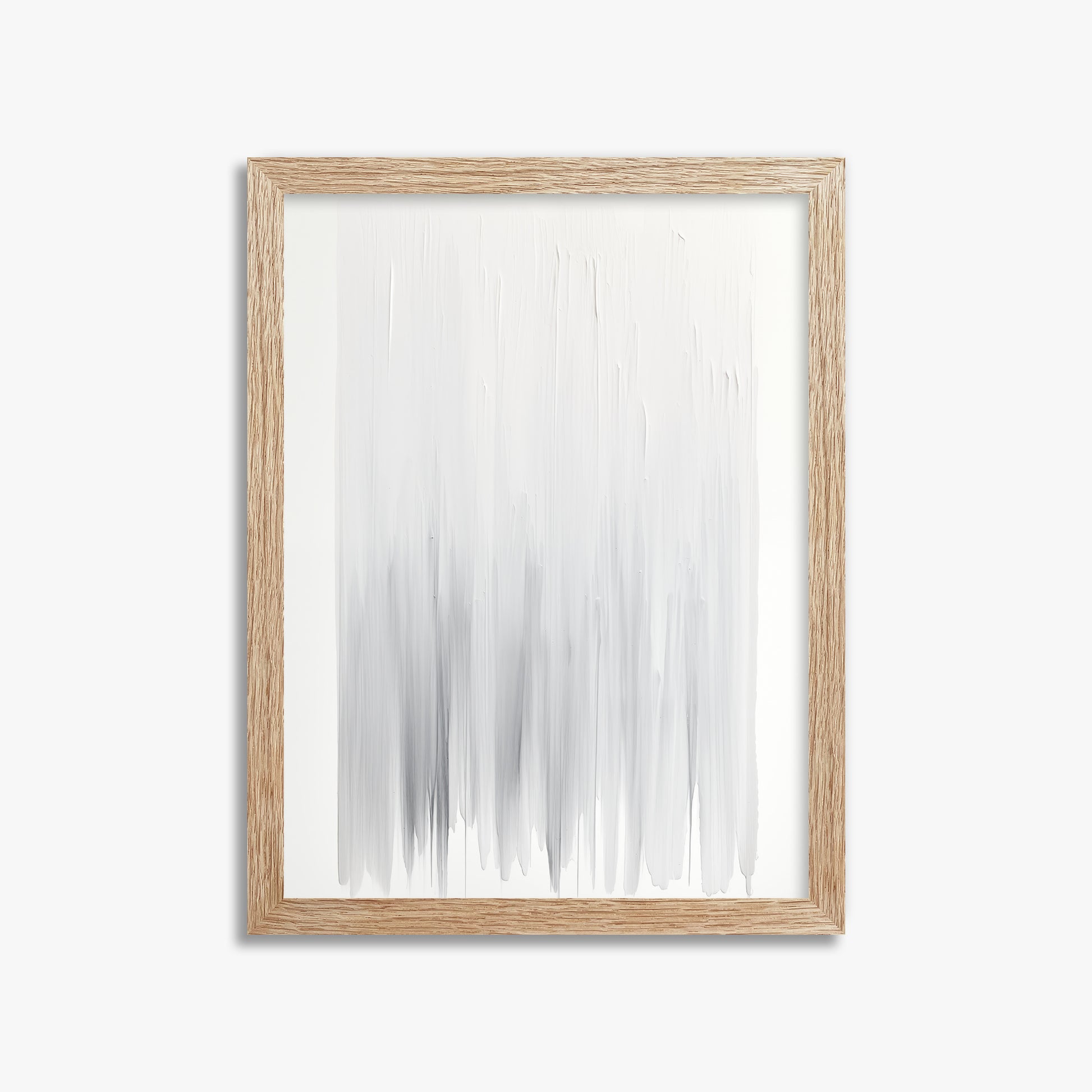 Cascade Veil, 30x40cm Framed Poster With Raw Oak Frame