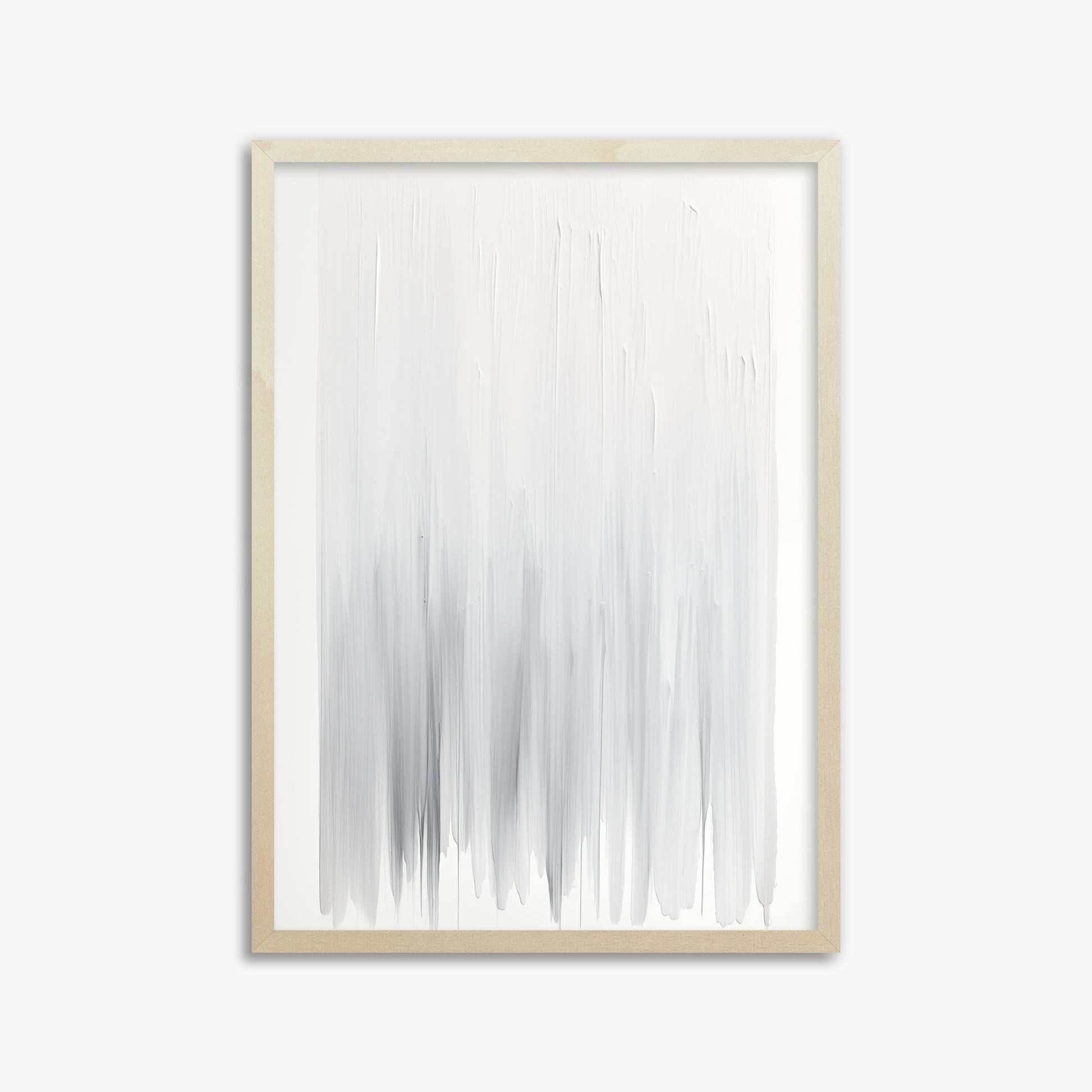 Cascade Veil, 50x70cm Framed Poster With Lime Wood Frame
