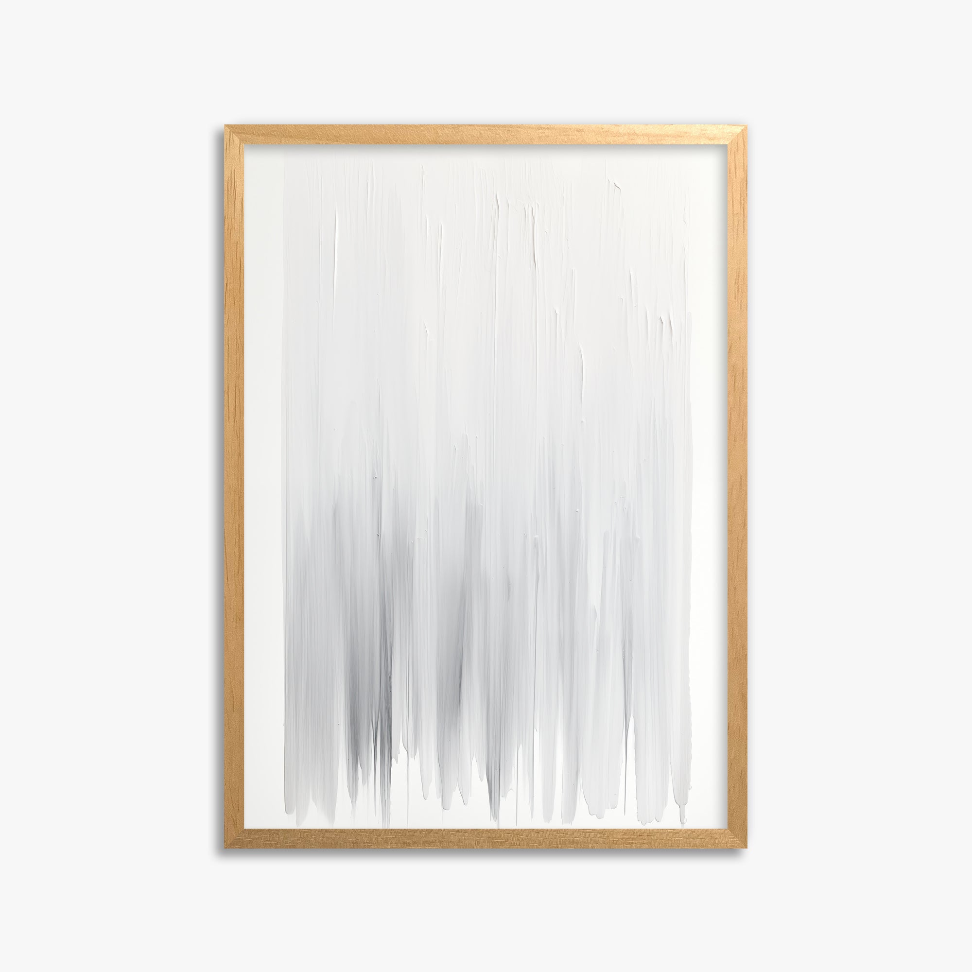 Cascade Veil, 50x70cm Framed Poster With Oak Frame