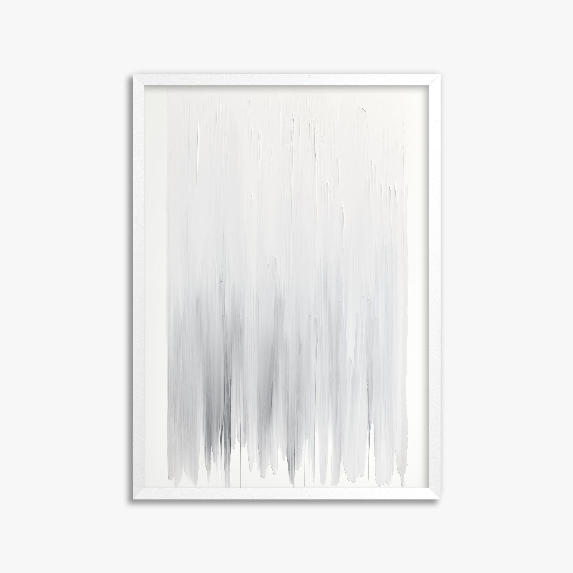 Cascade Veil, 50x70cm Framed Poster With White Frame