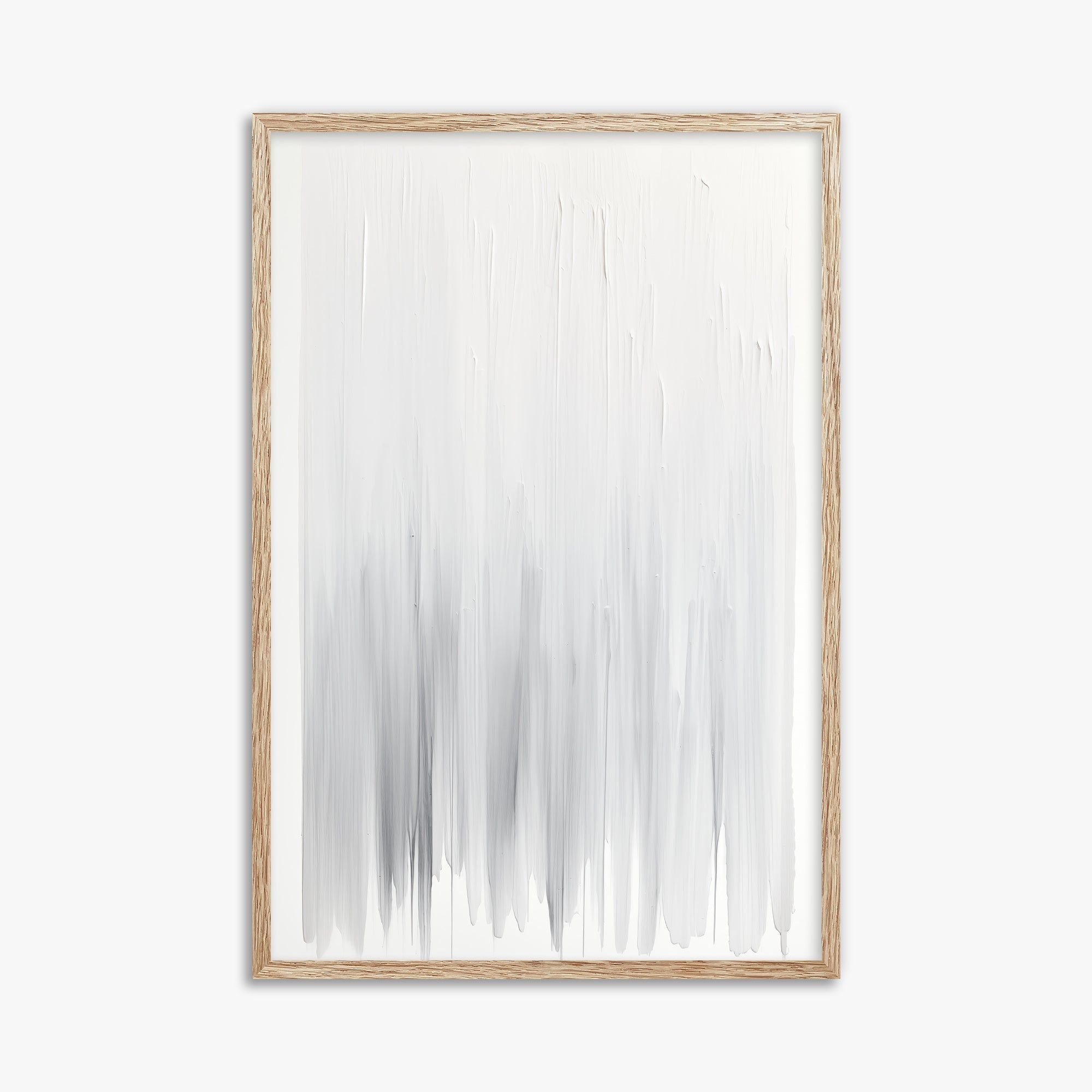 Cascade Veil, 61x91cm Framed Poster With Raw Oak Frame
