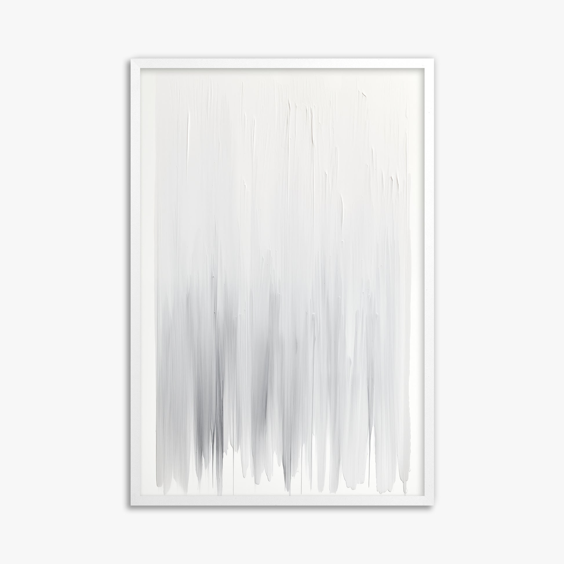 Cascade Veil, 61x91cm Framed Poster With White Frame