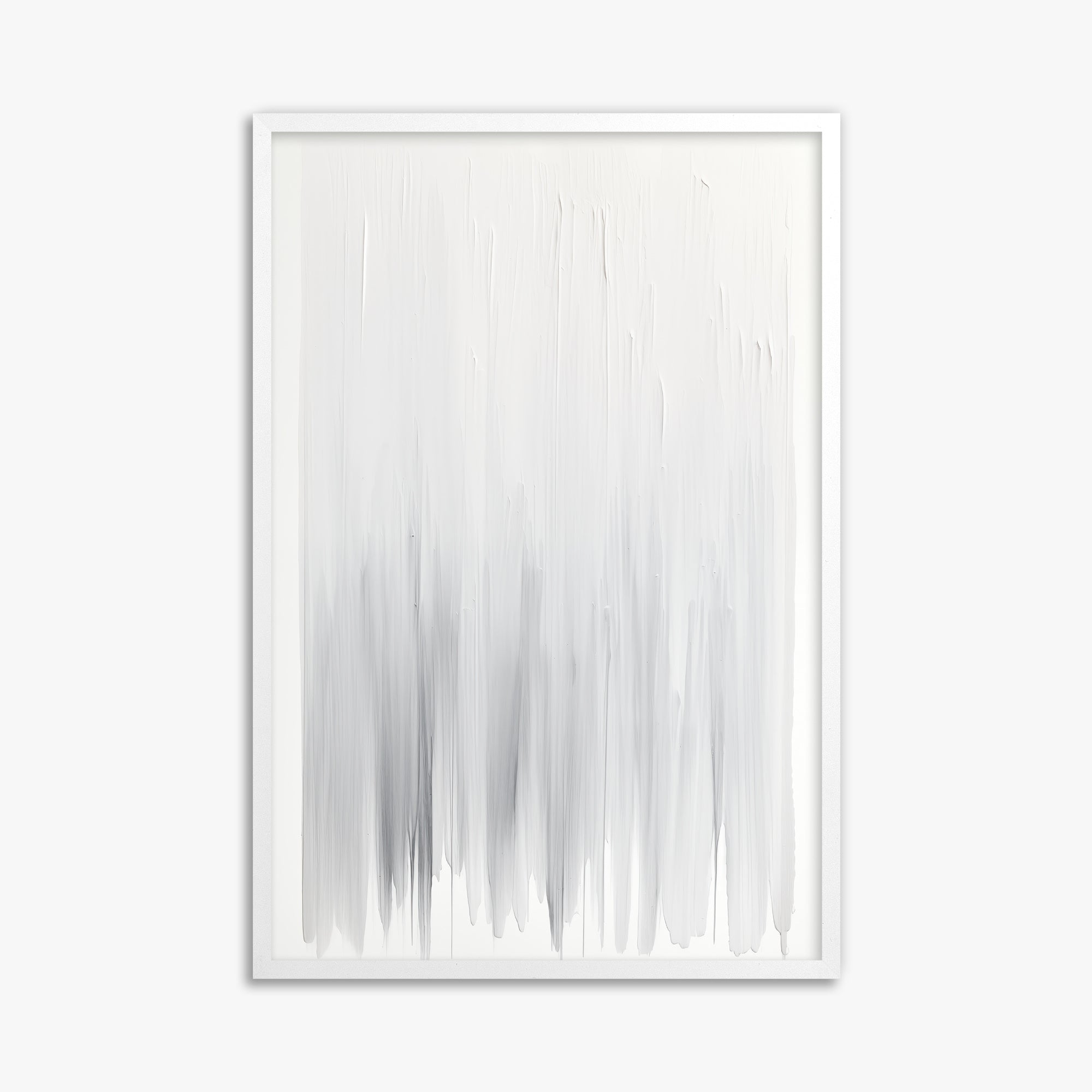 Cascade Veil, 61x91cm Framed Poster With White Frame