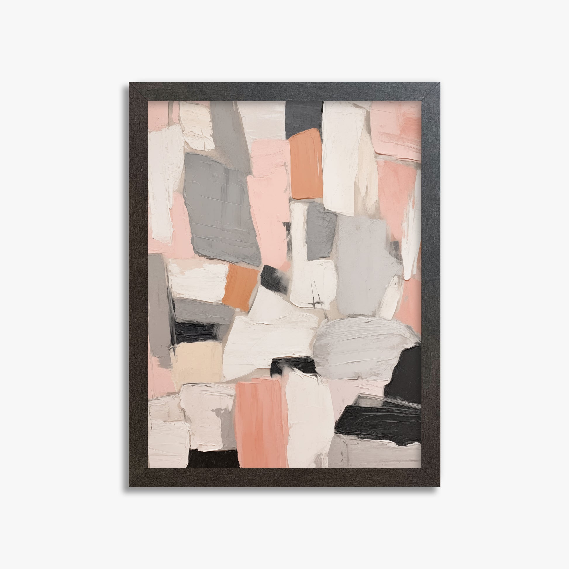 Rose Mosaic, 30x40cm Framed Poster With Espresso Frame