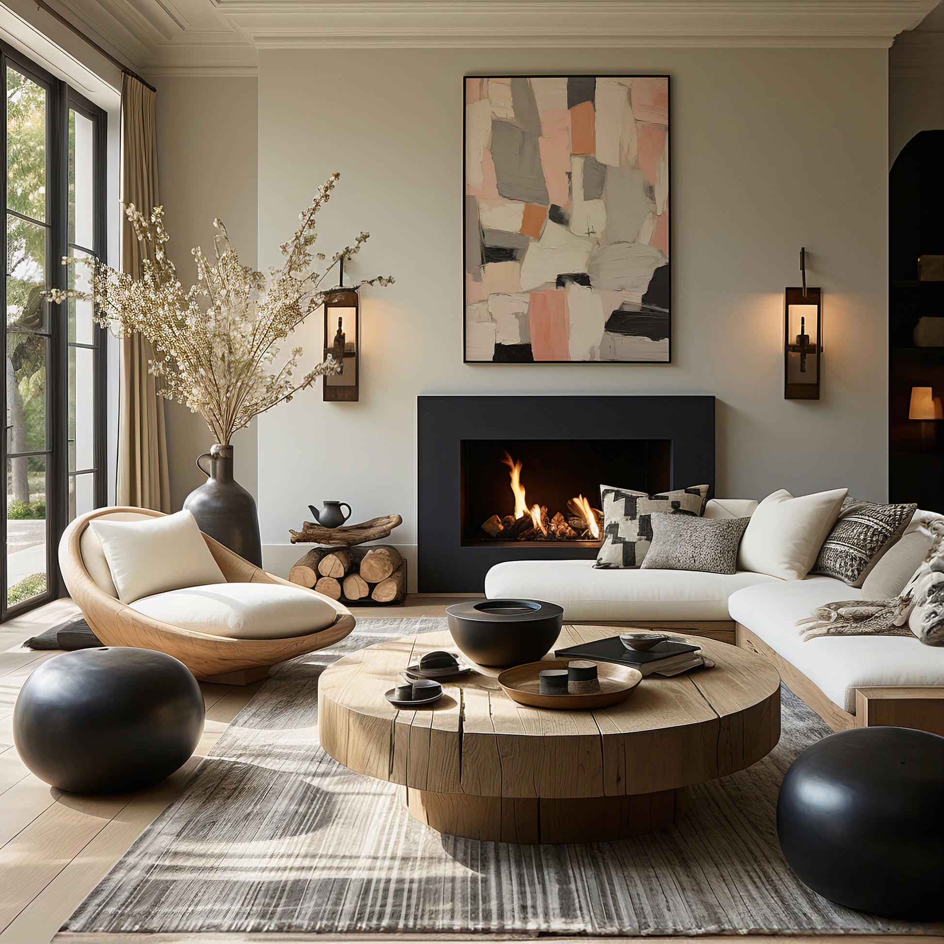 Design Concept No. 39 for Rose Mosaic Modern Poster Art