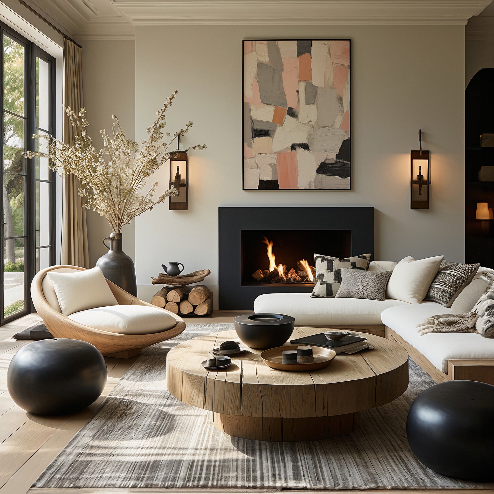 Design Concept No. 39 for Rose Mosaic Modern Poster Art