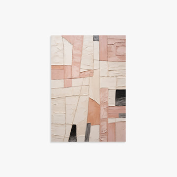 Blush Mosaic Texture, 21x30cm Poster Unframed