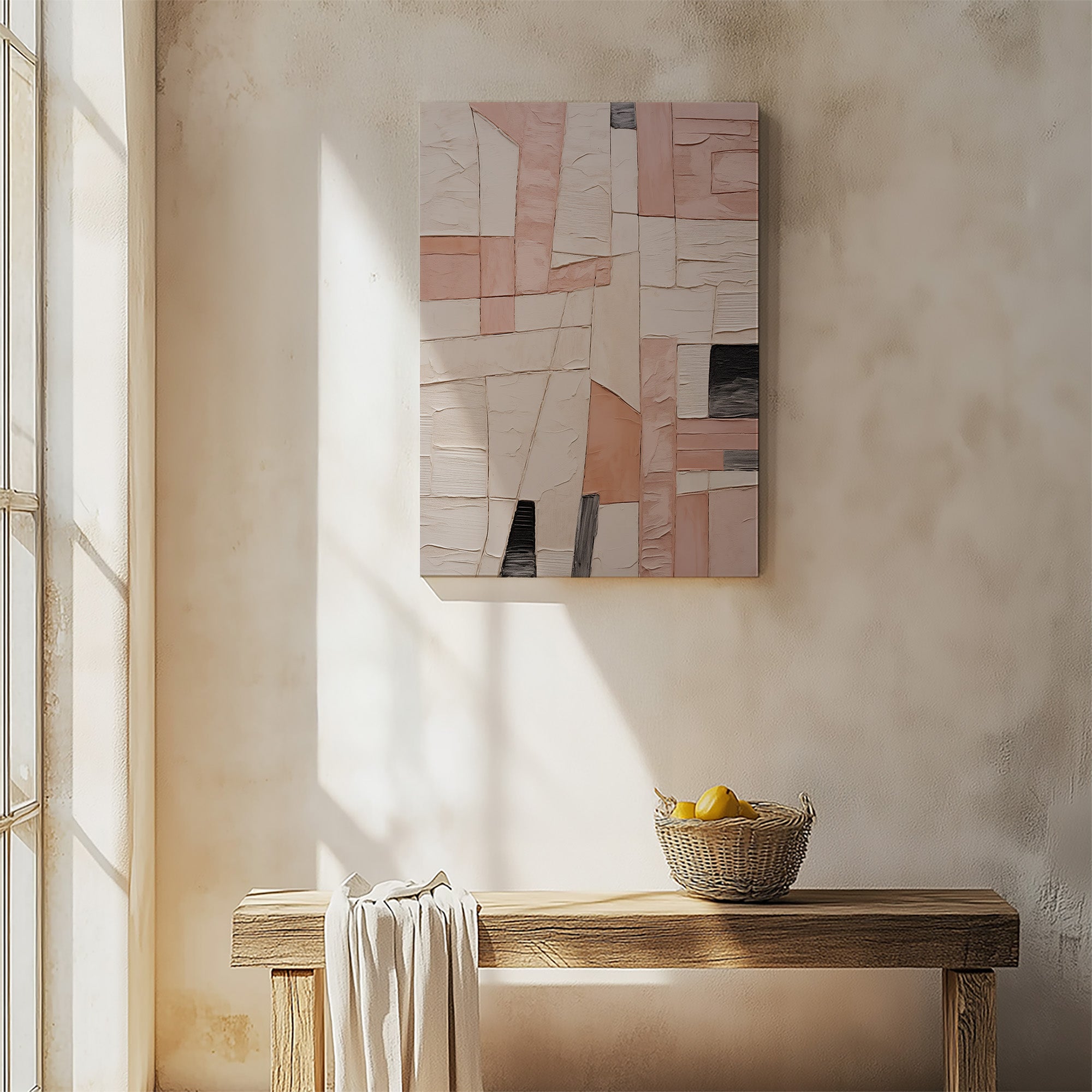 Texture mosaïque blush