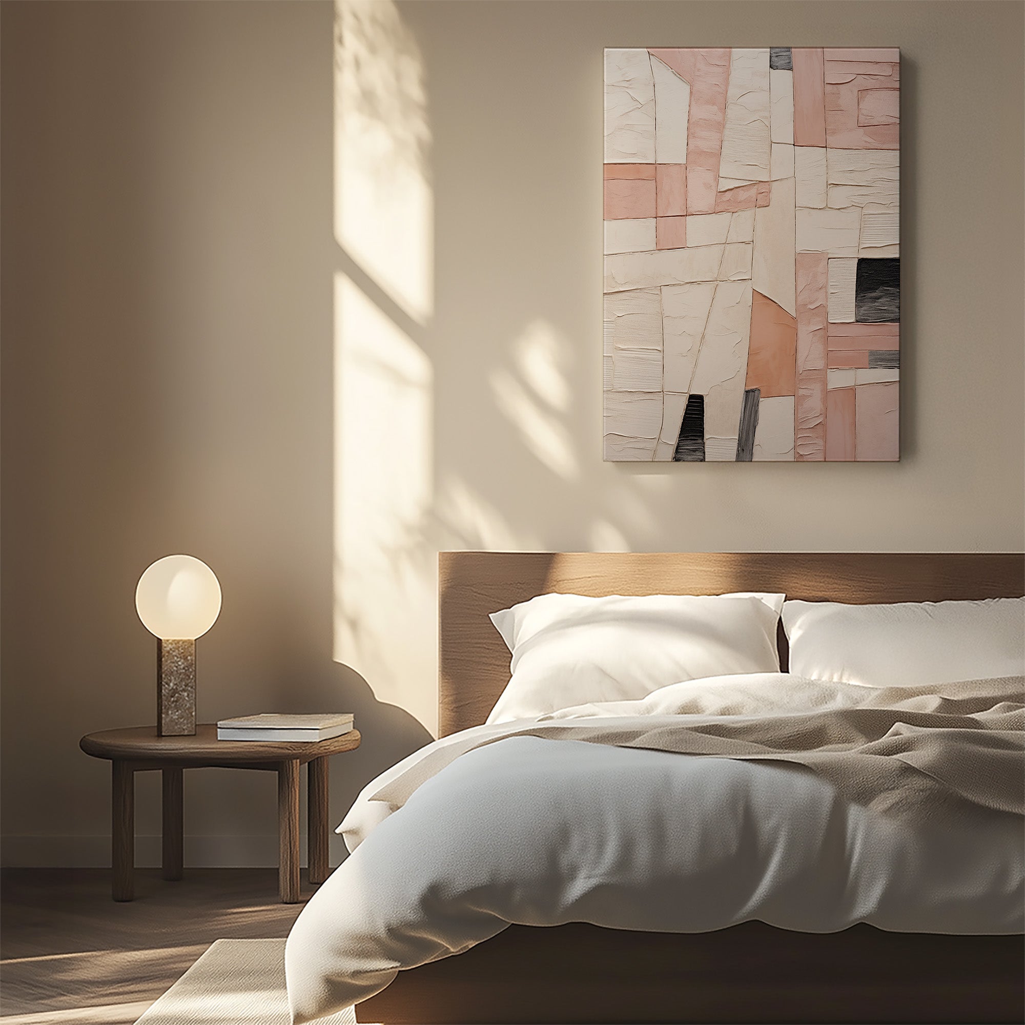 Texture mosaïque blush