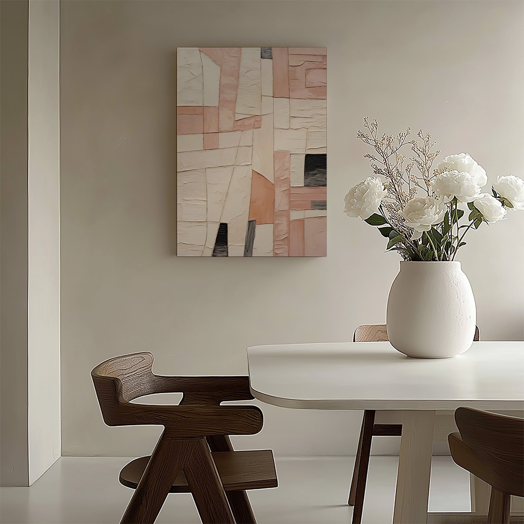Texture mosaïque blush