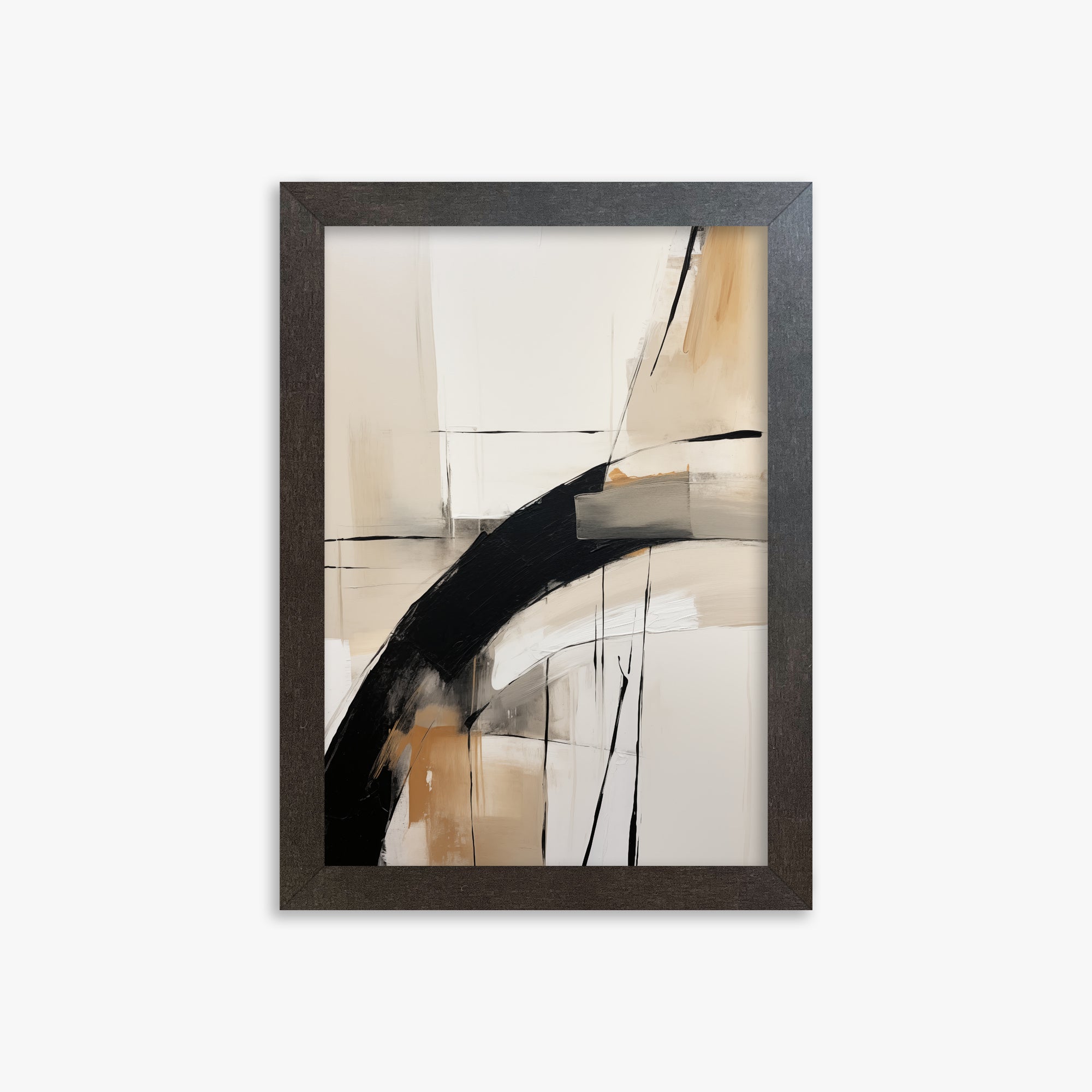 Gentle Momentum, 21x30cm Framed Poster With Espresso Frame