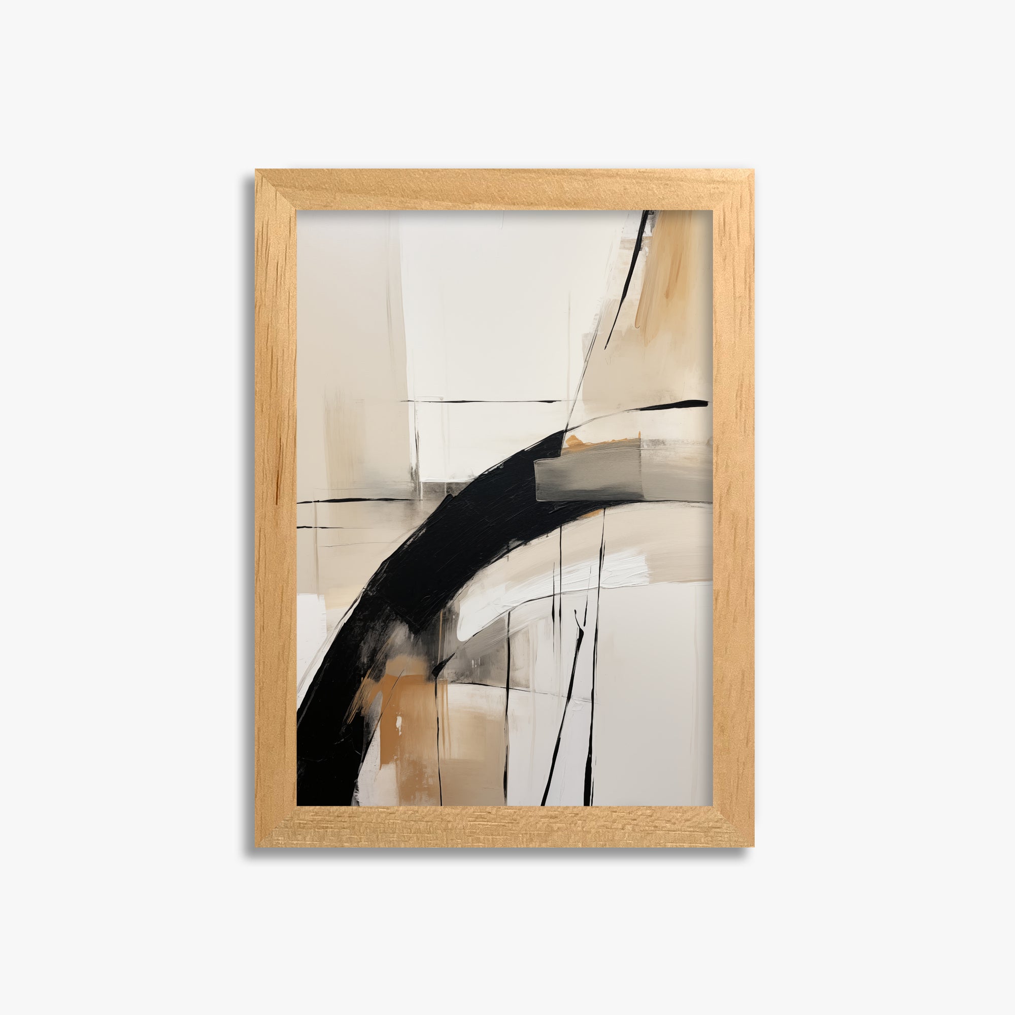 Gentle Momentum, 21x30cm Framed Poster With Oak Frame
