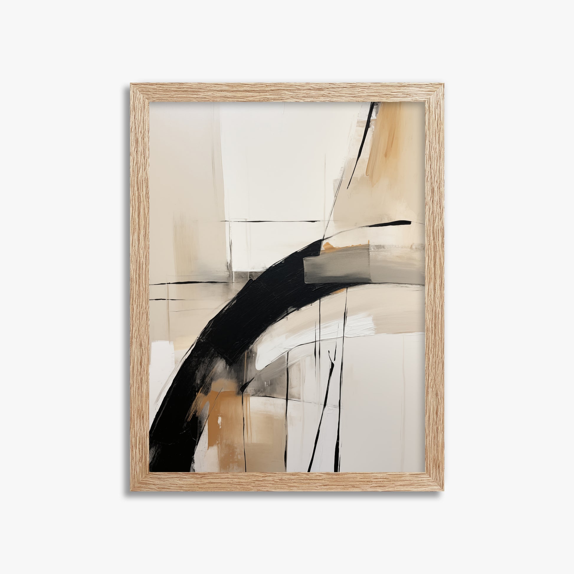 Gentle Momentum, 30x40cm Framed Poster With Raw Oak Frame