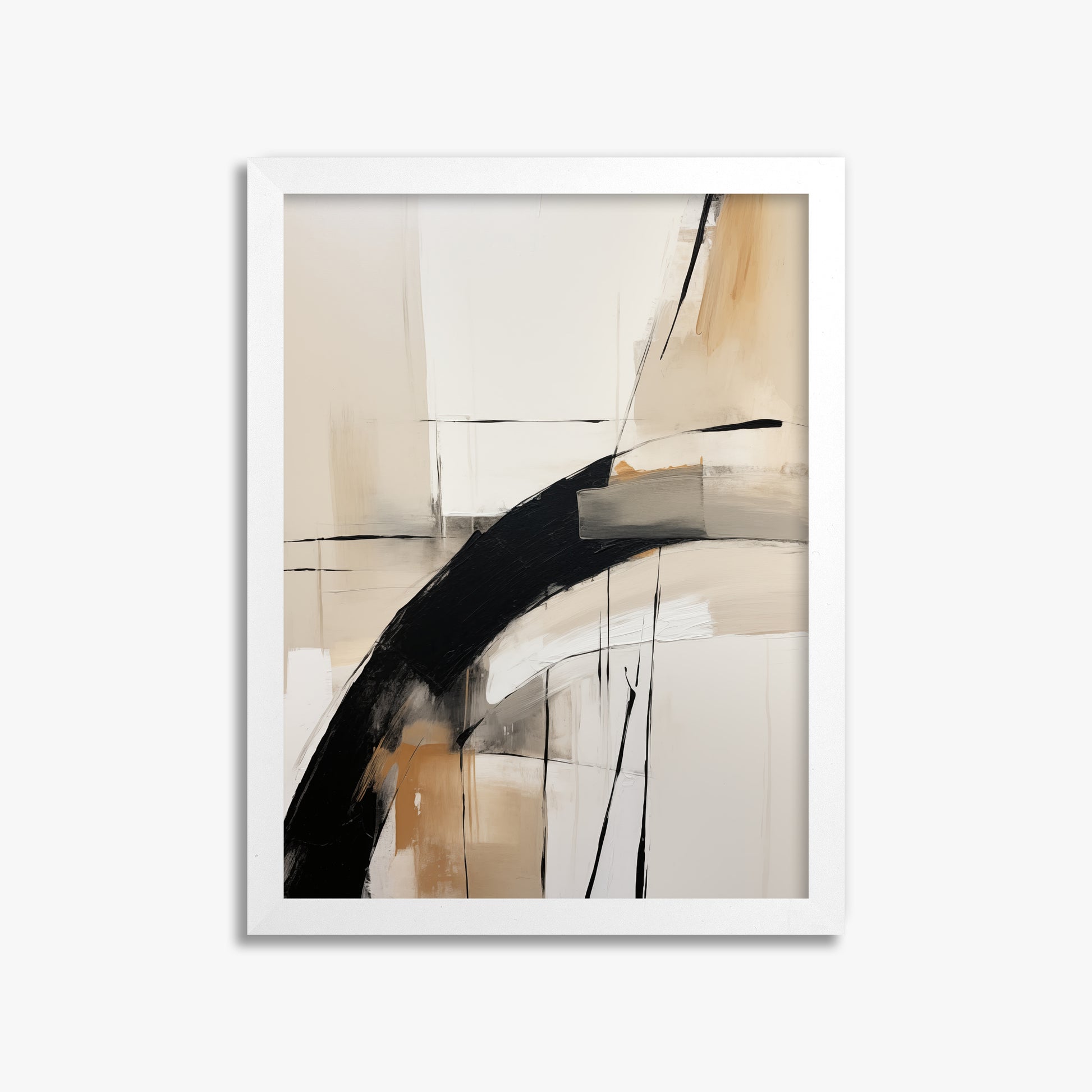 Gentle Momentum, 30x40cm Framed Poster With White Frame
